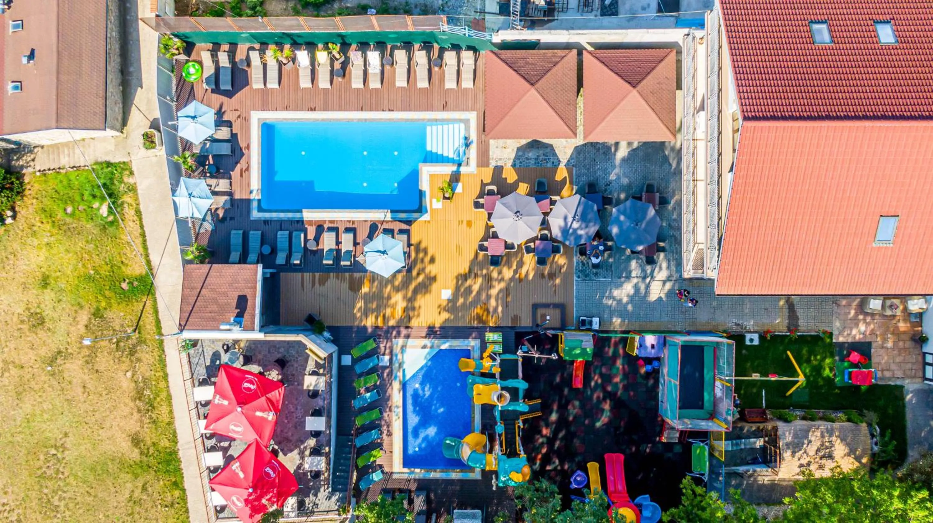 Bird's eye view in Hotel Sun