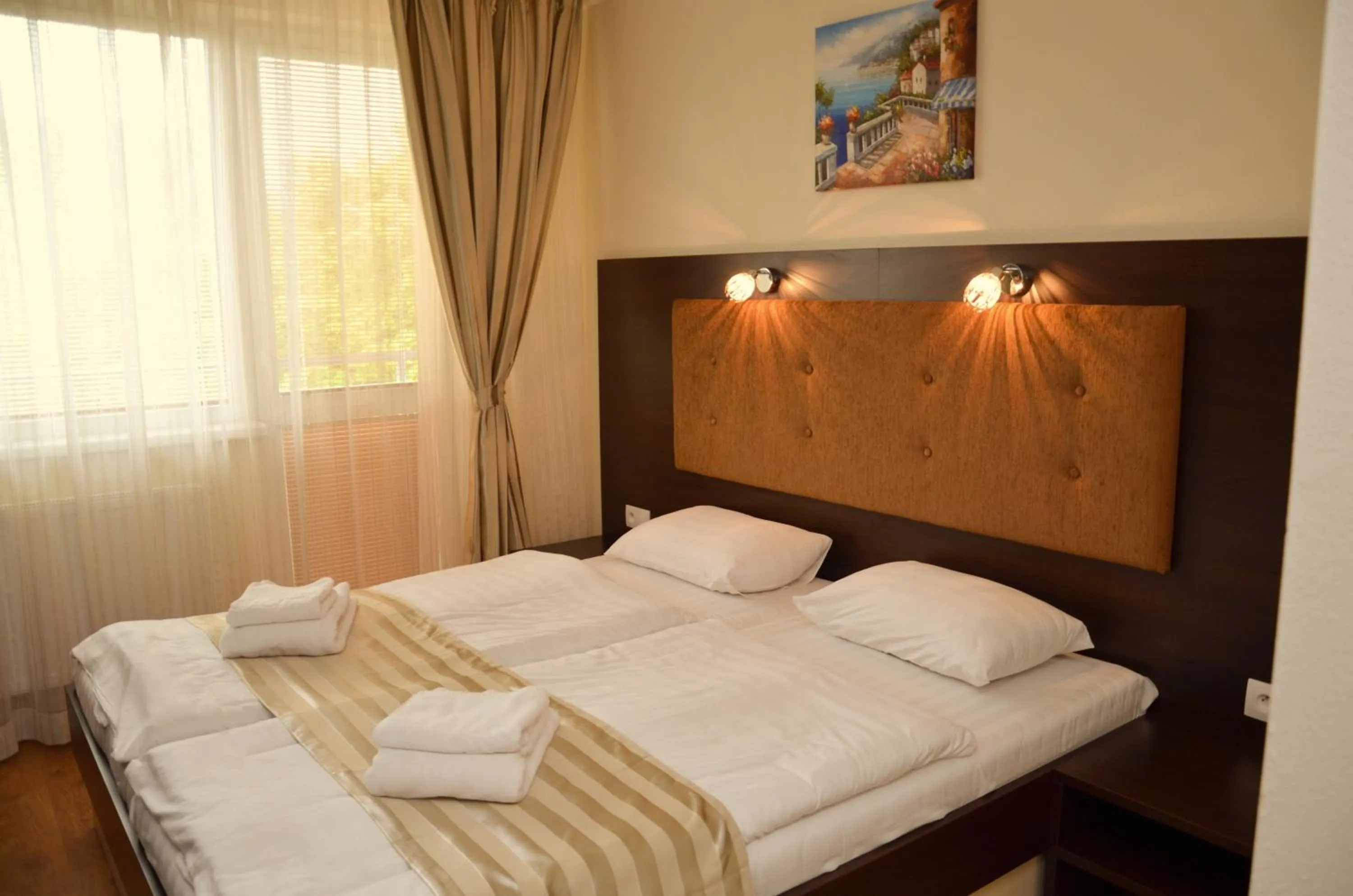 Decorative detail, Bed in Hotel Sun