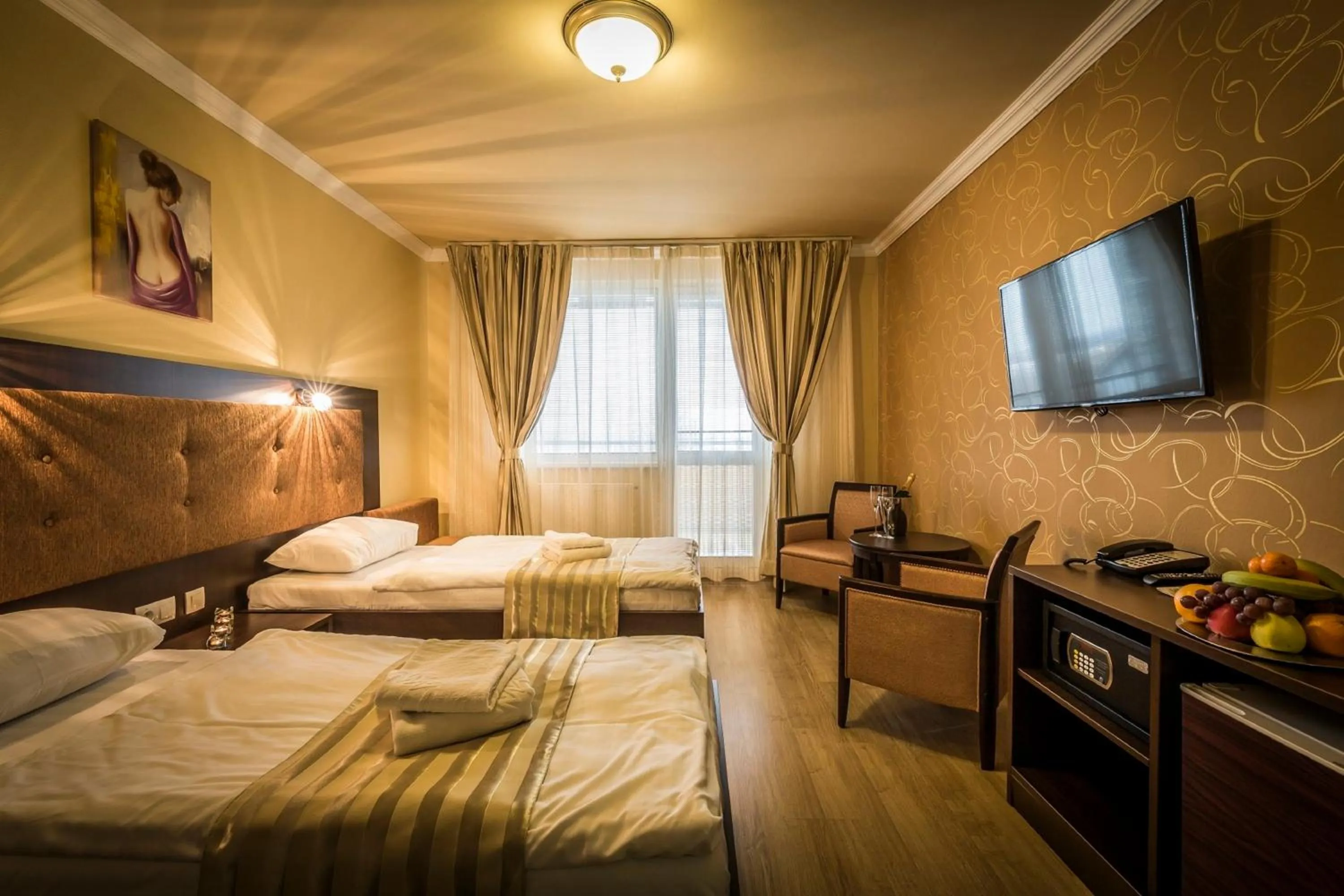 Decorative detail, Bed in Hotel Sun