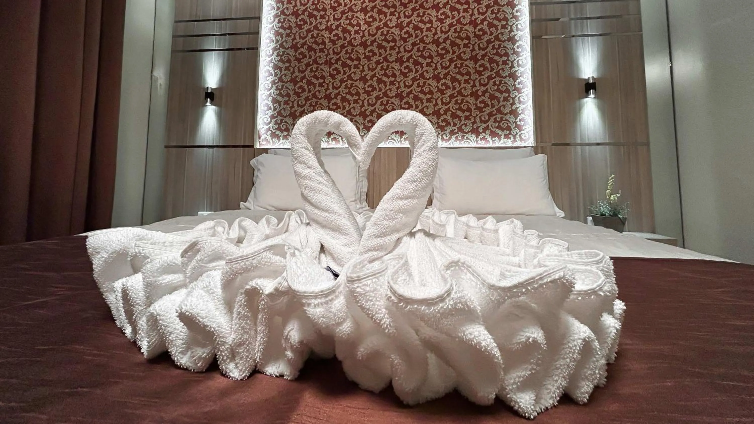 Bed in Pietro Angelo Hotel