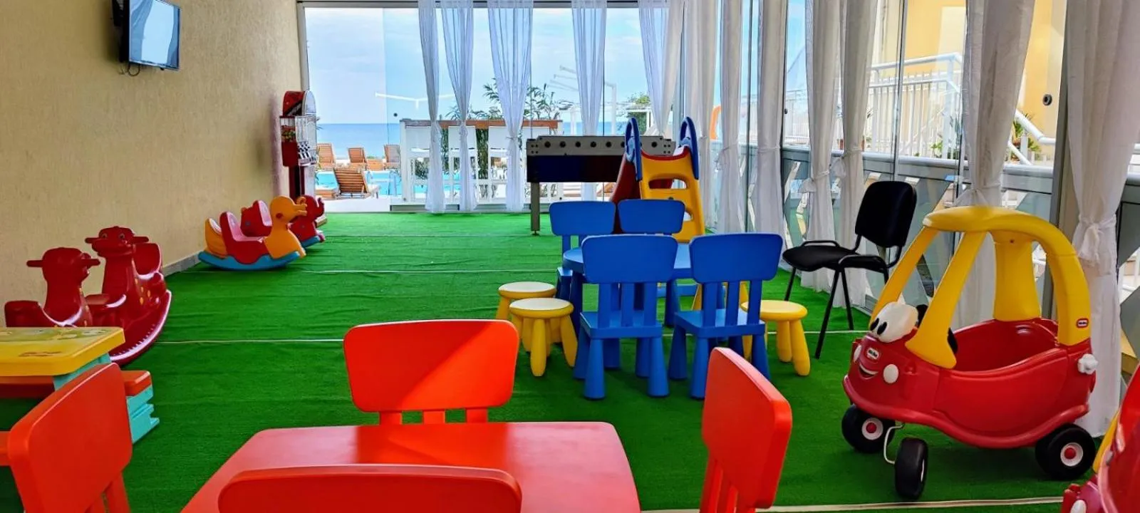 children in Aphrodite Beach Hotel