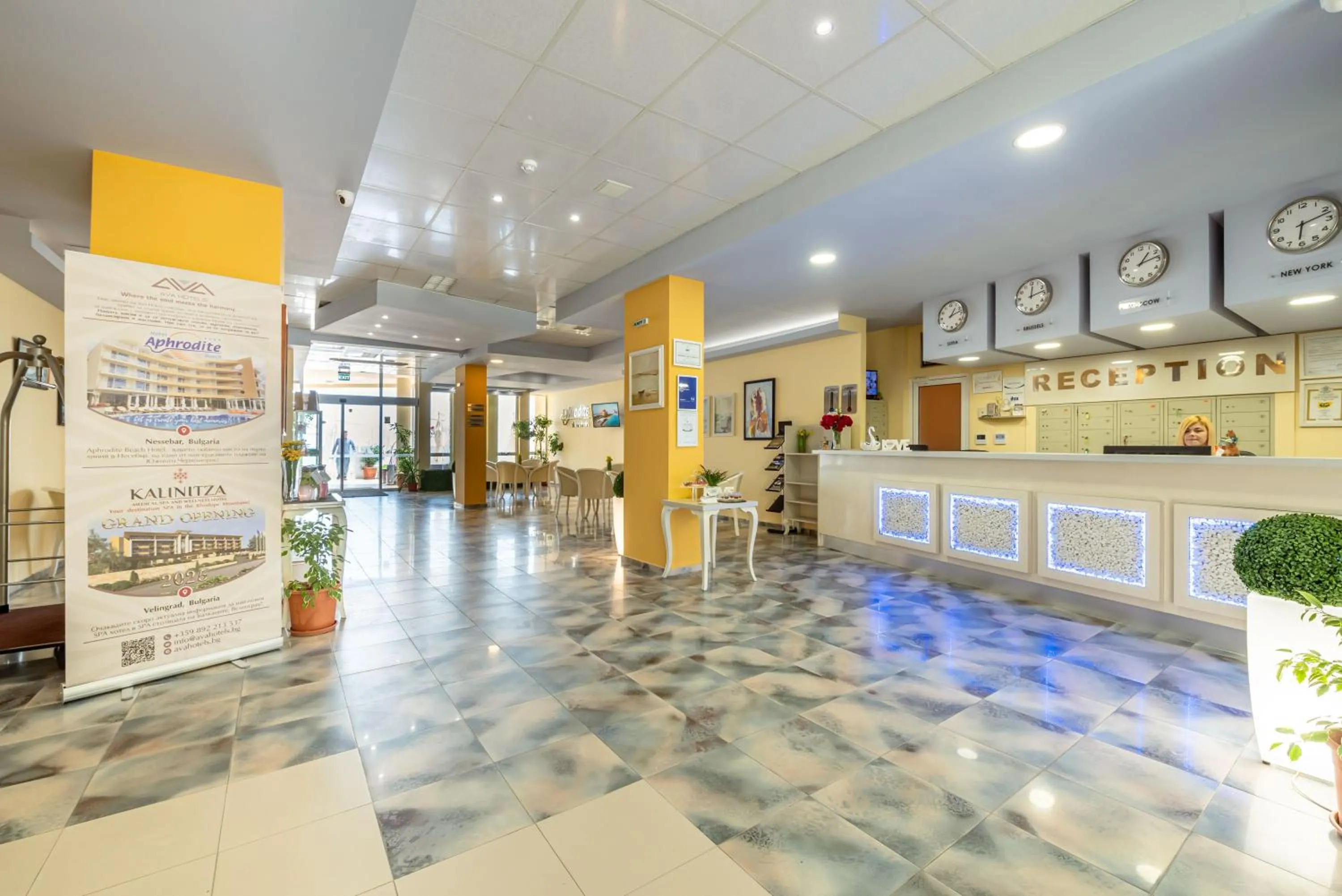 Lobby or reception in Aphrodite Beach Hotel