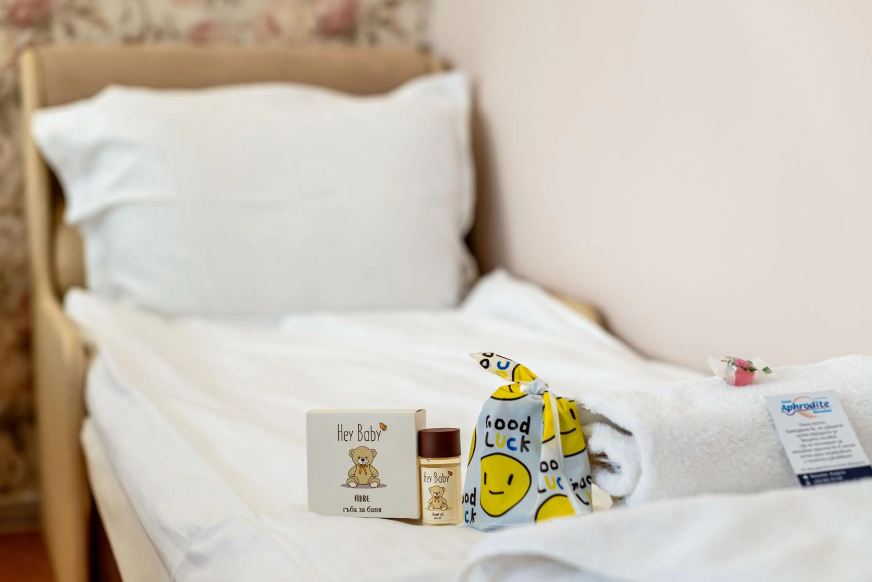 Bed in Aphrodite Beach Hotel