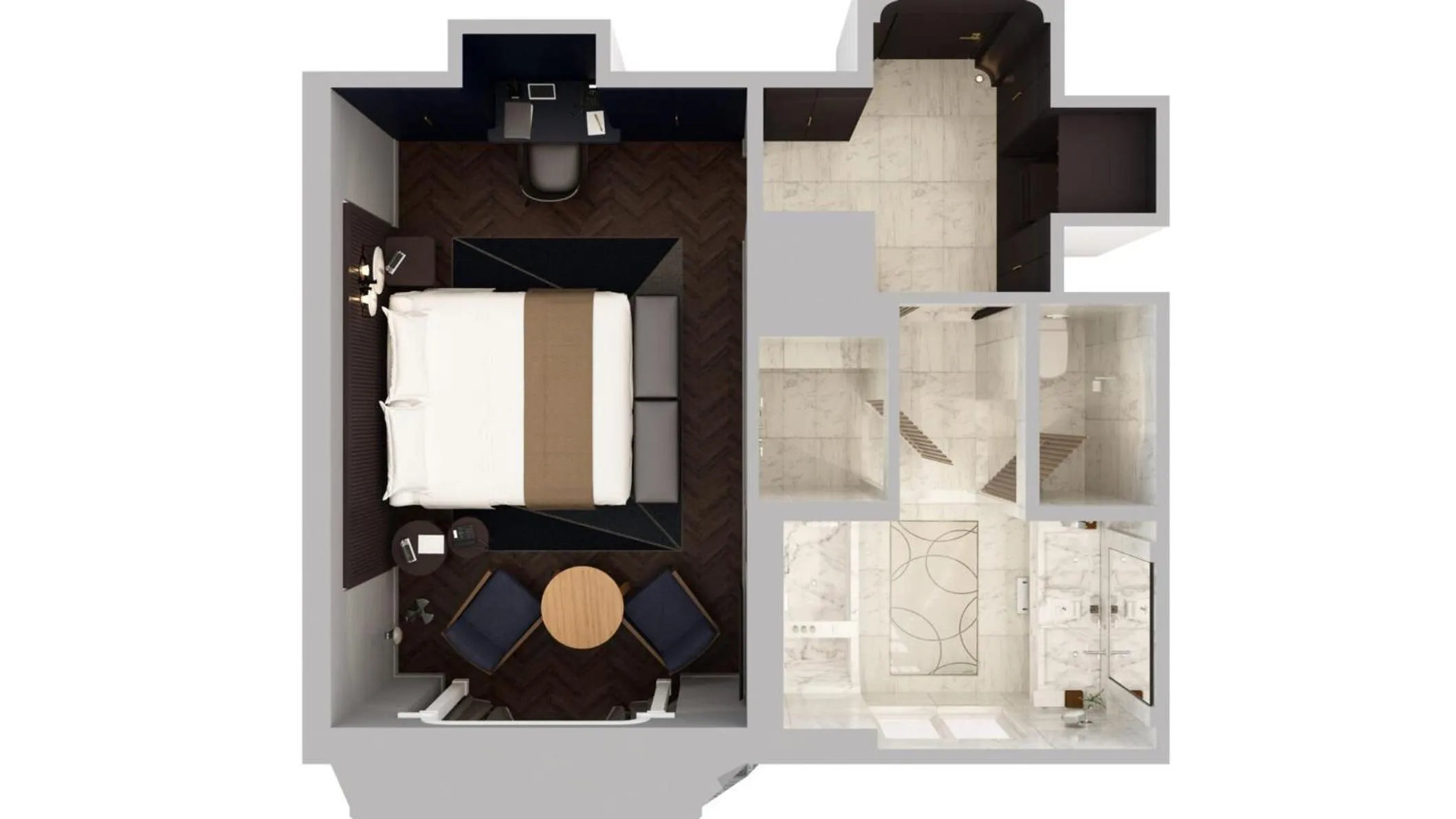 Floor plan in Mandarin Oriental Lutetia, Paris