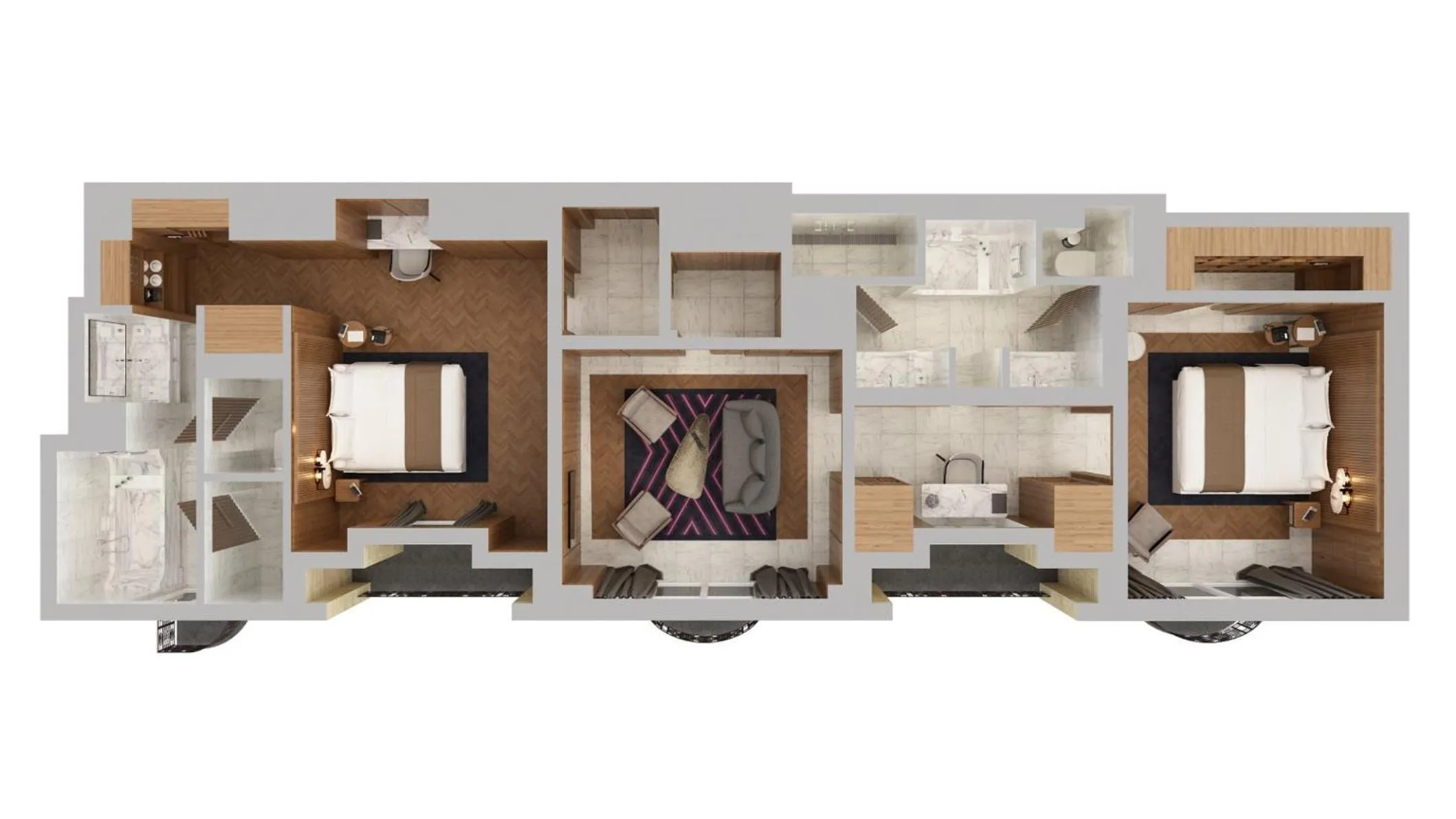 Floor plan in Mandarin Oriental Lutetia, Paris