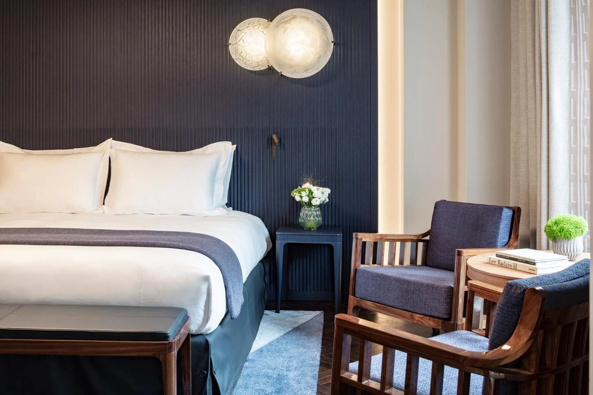 Bedroom, Bed in Mandarin Oriental Lutetia, Paris