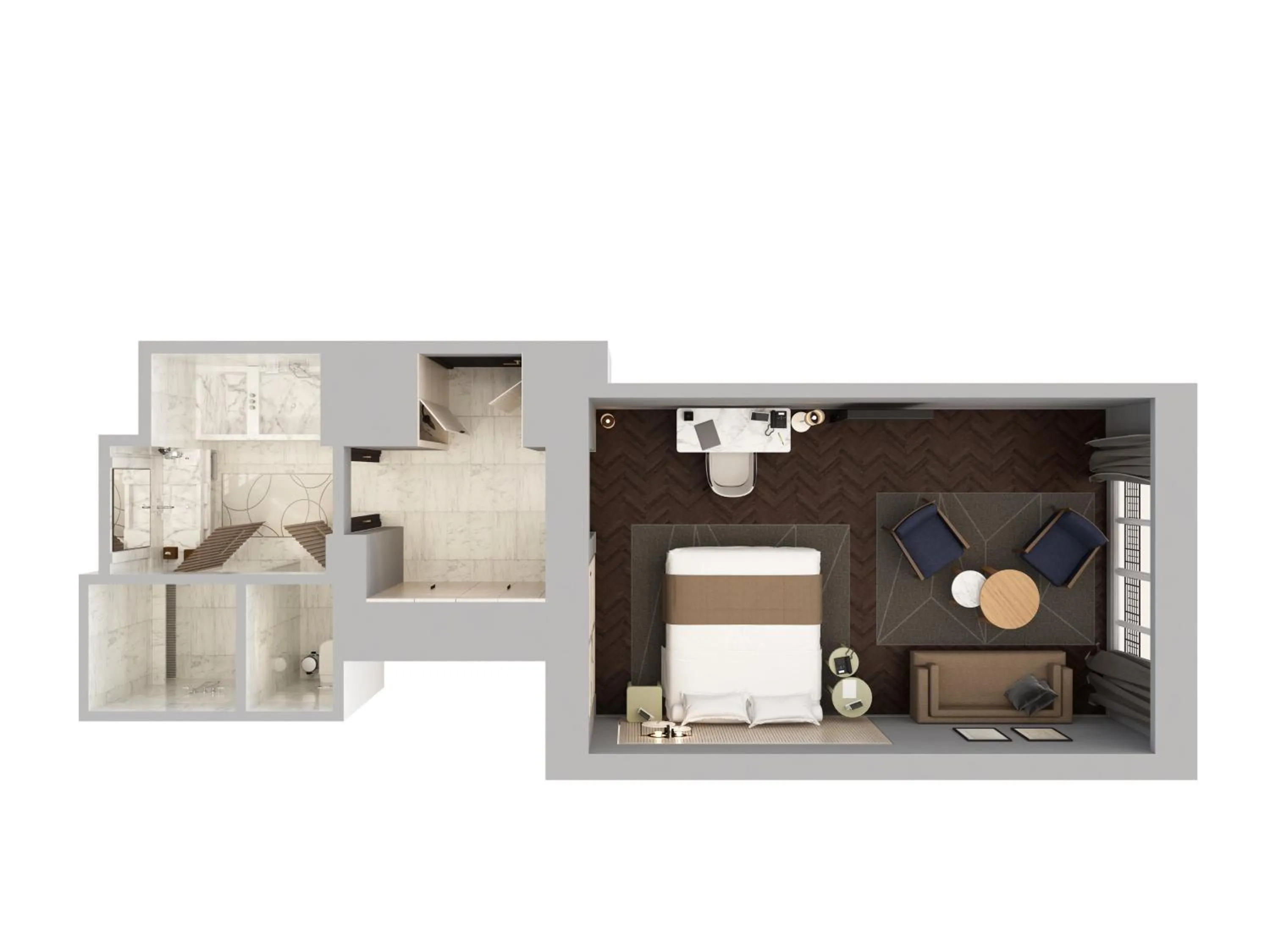 Floor plan in Mandarin Oriental Lutetia, Paris