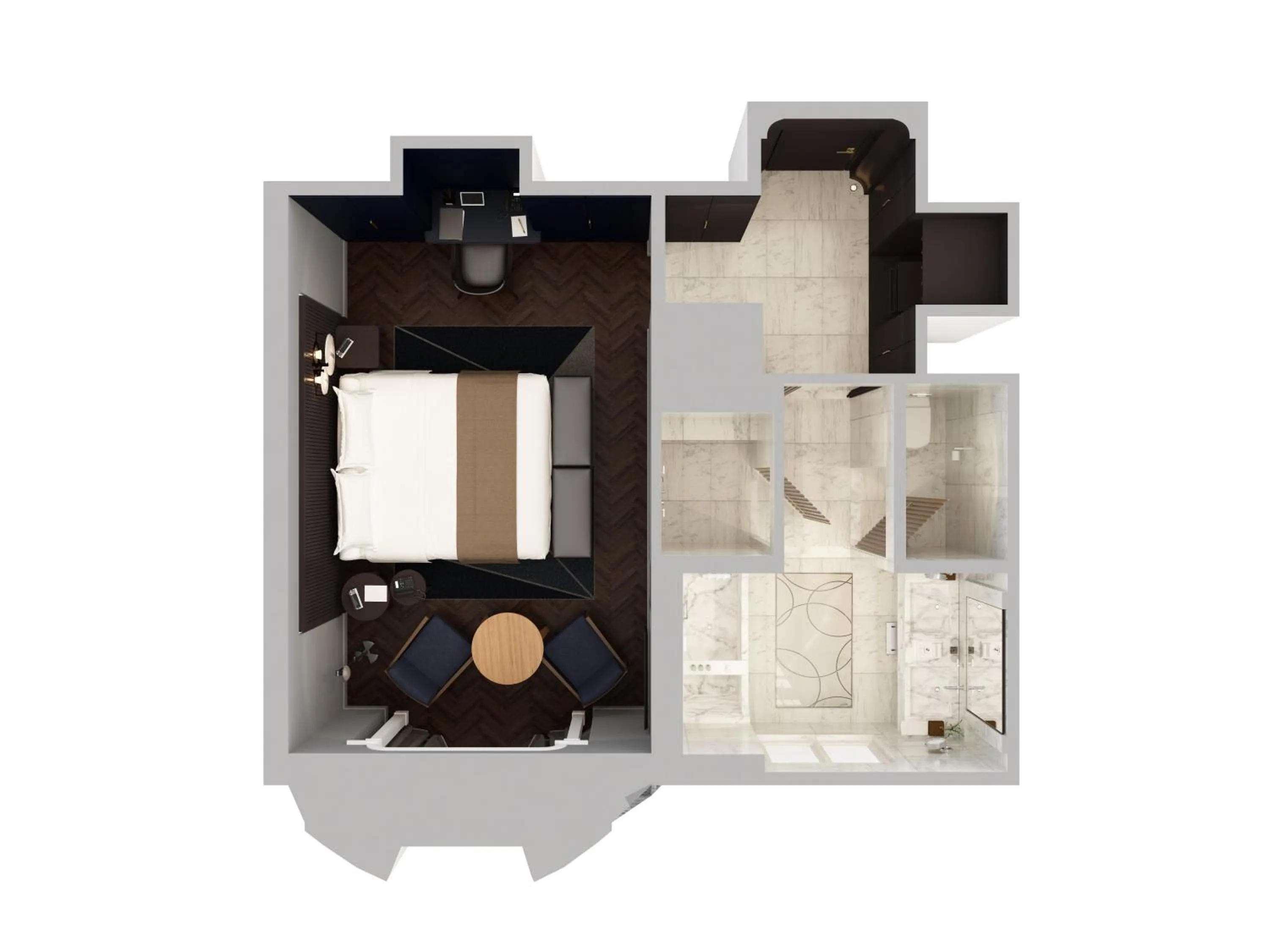 Floor plan in Mandarin Oriental Lutetia, Paris