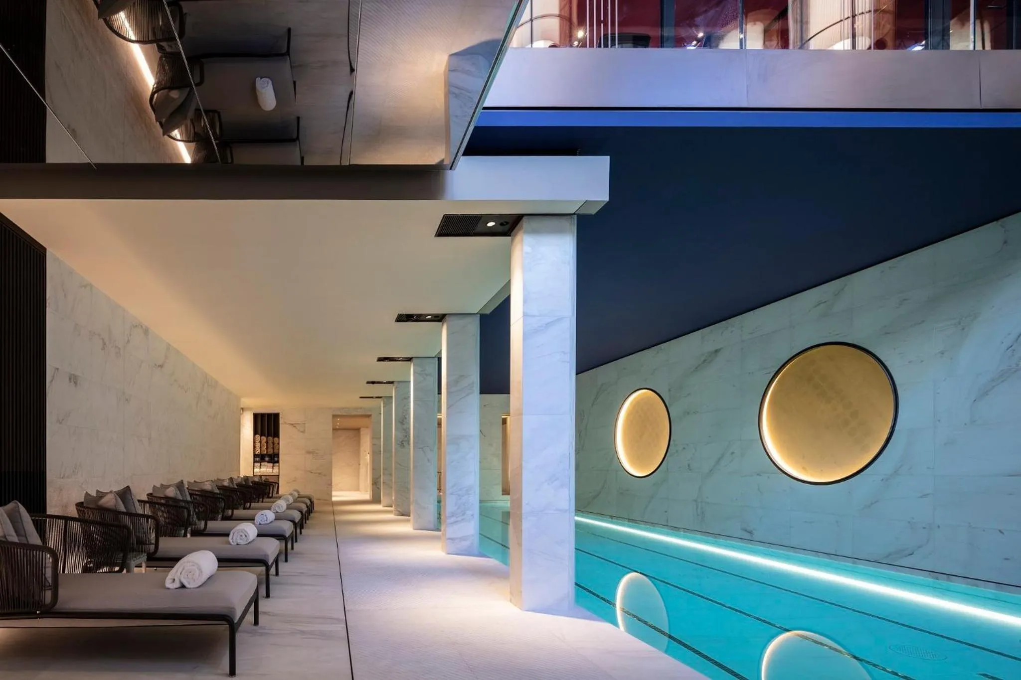 Swimming pool in Mandarin Oriental Lutetia, Paris