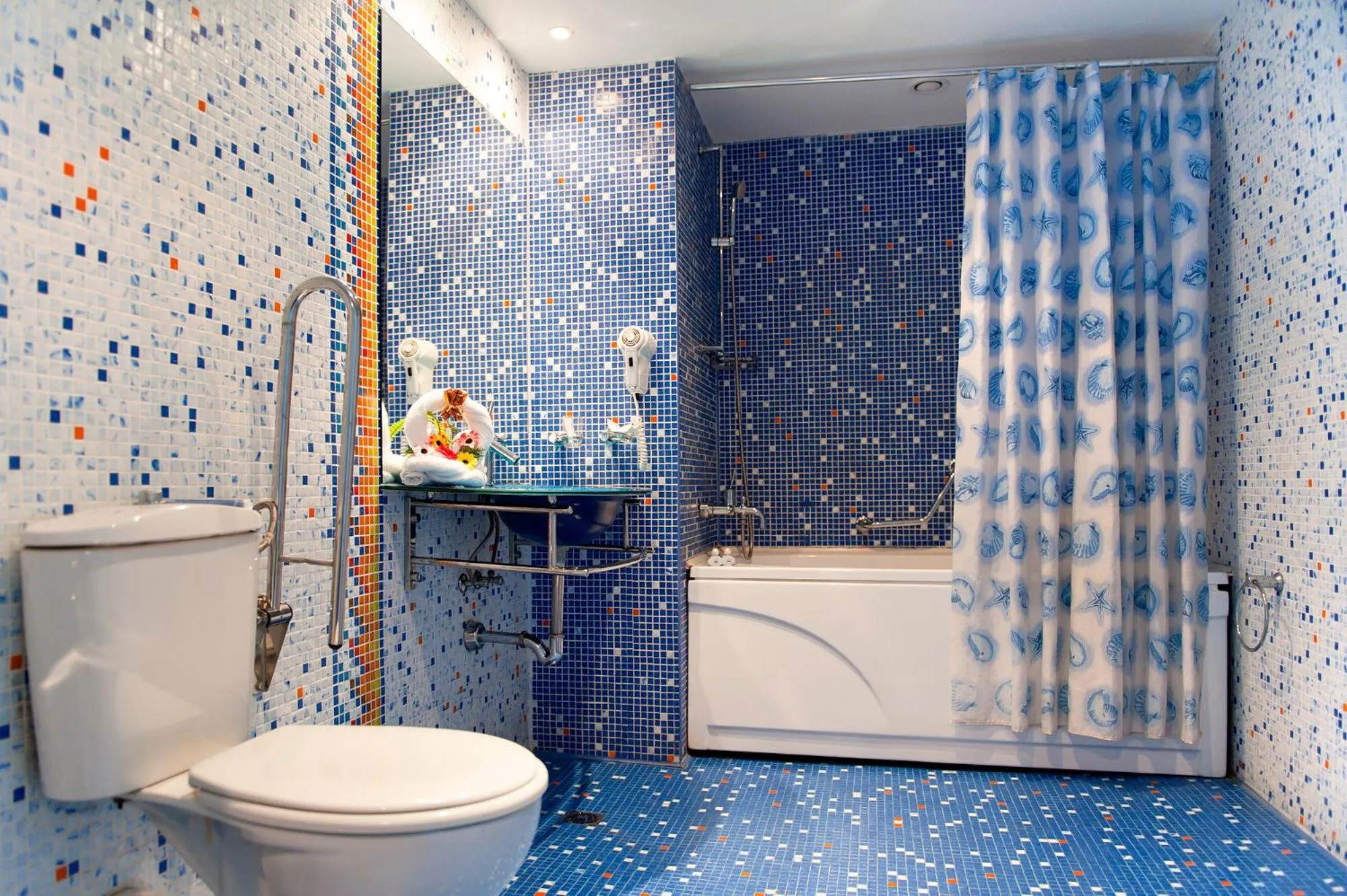 Bathroom in Aqua Hotel
