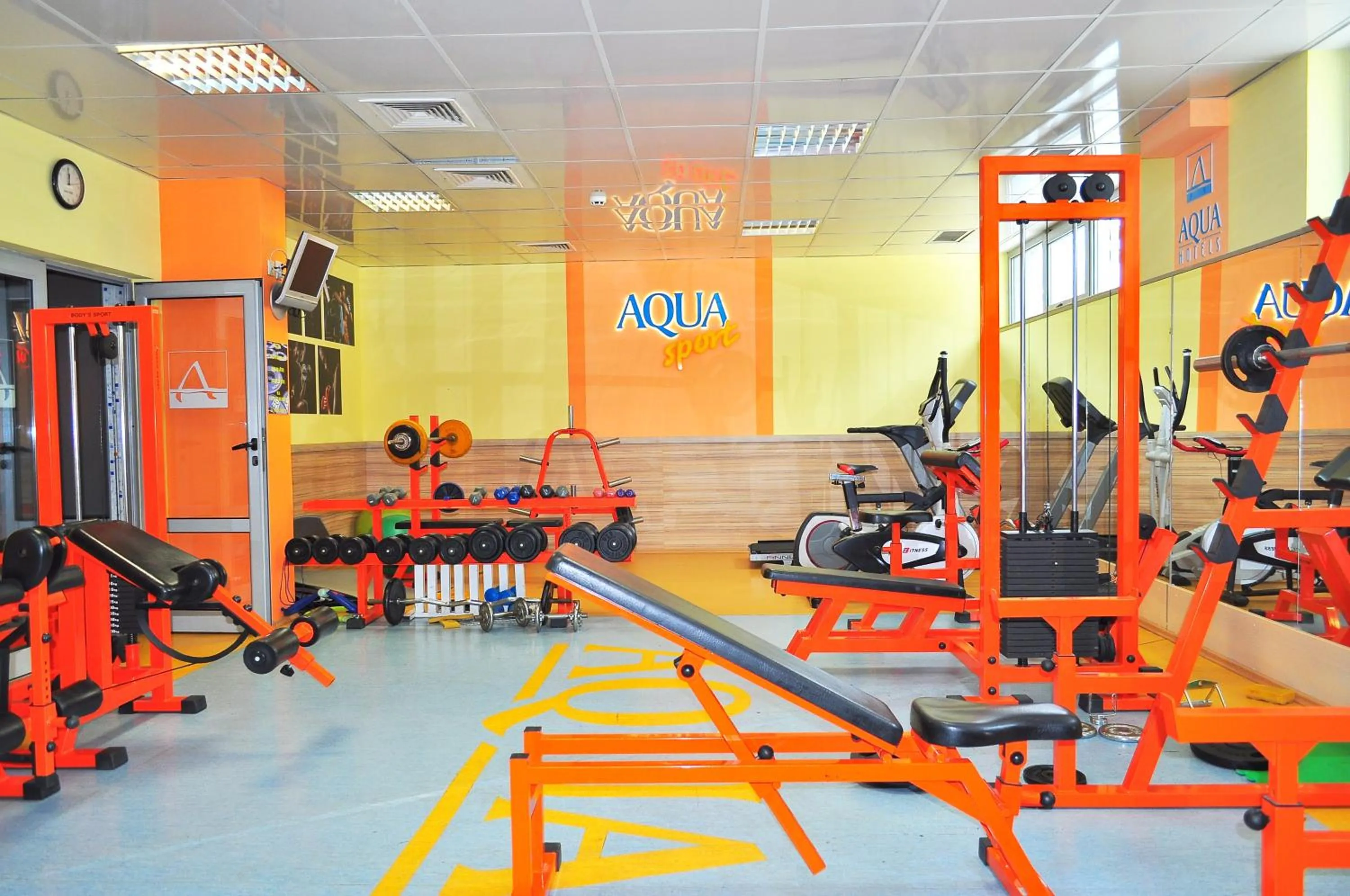 Fitness centre/facilities in Aqua Hotel