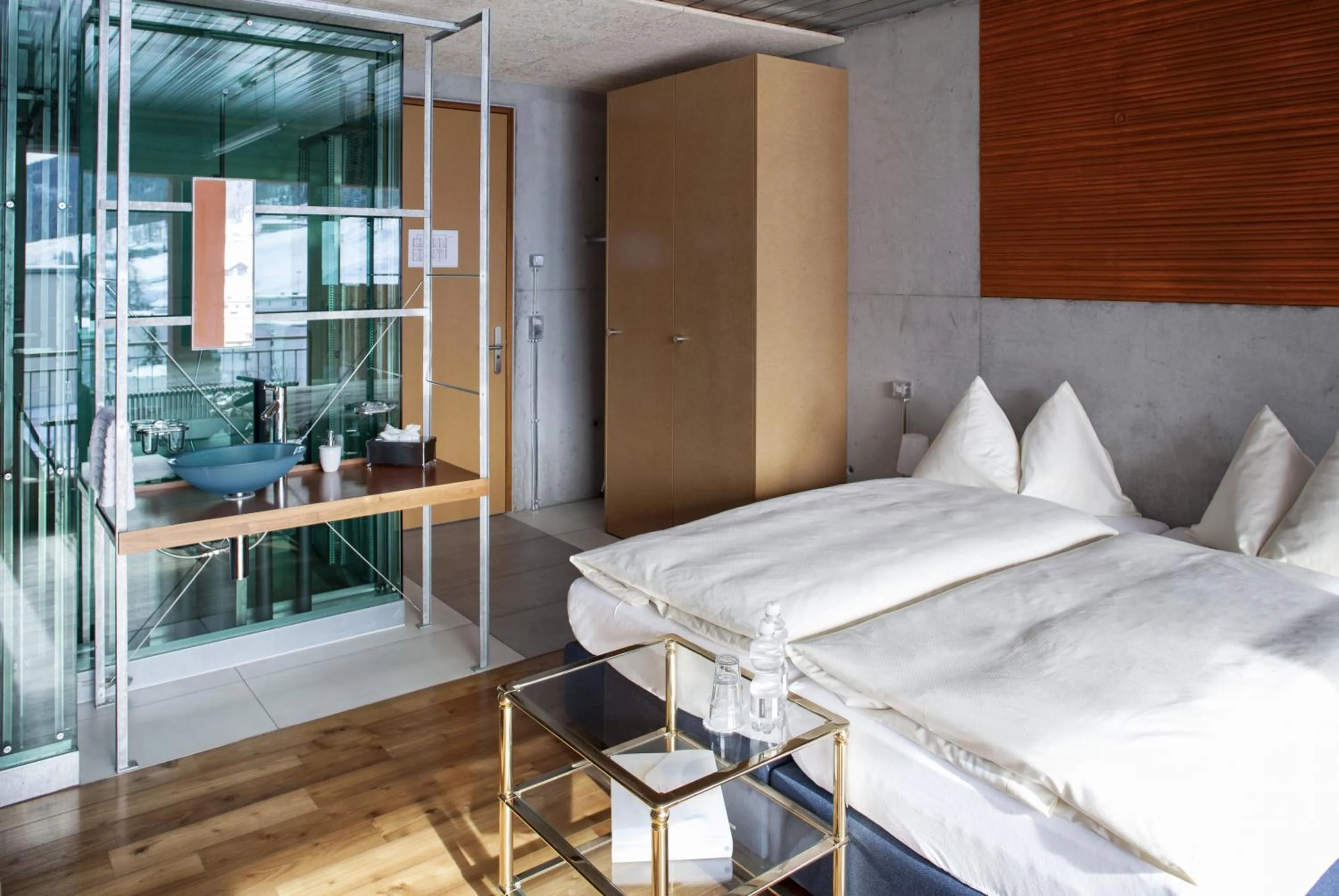 Bathroom, Bed in Hotel Ochsen by Mountain Hotels