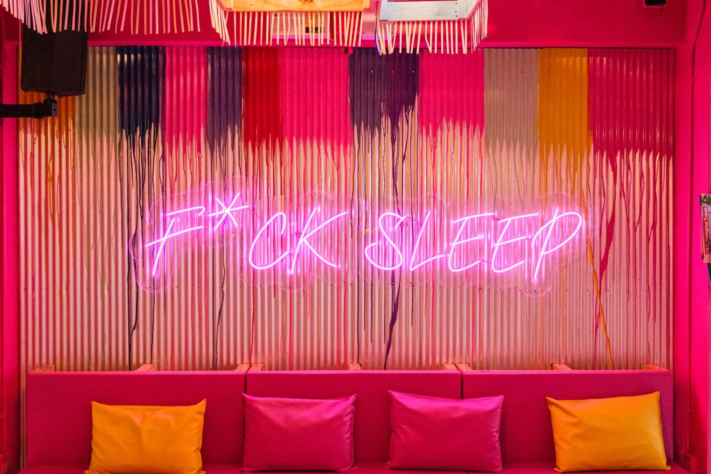 Living room in Slumber Party Chiang Mai