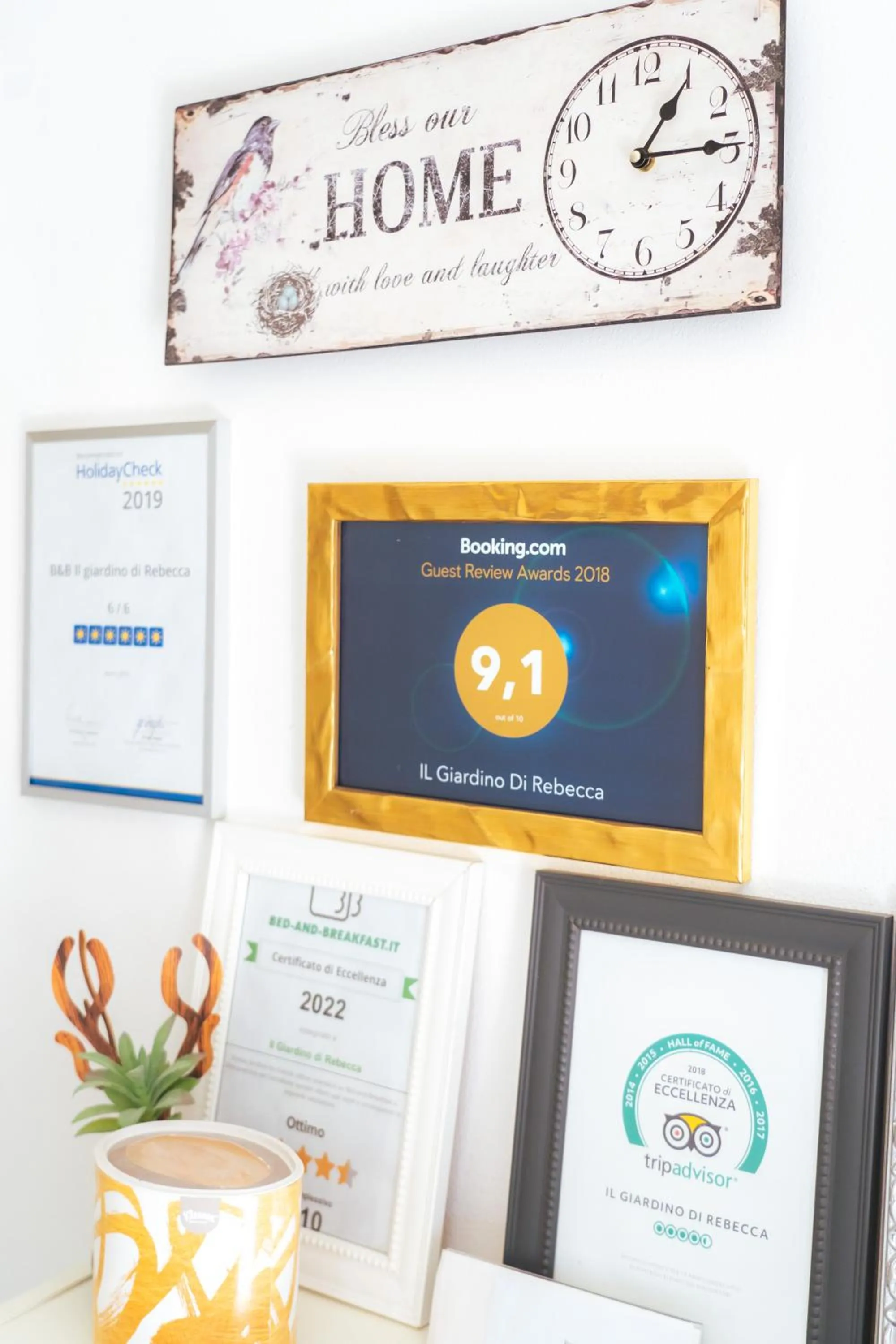 Certificate/Award in Il Giardino Di Rebecca