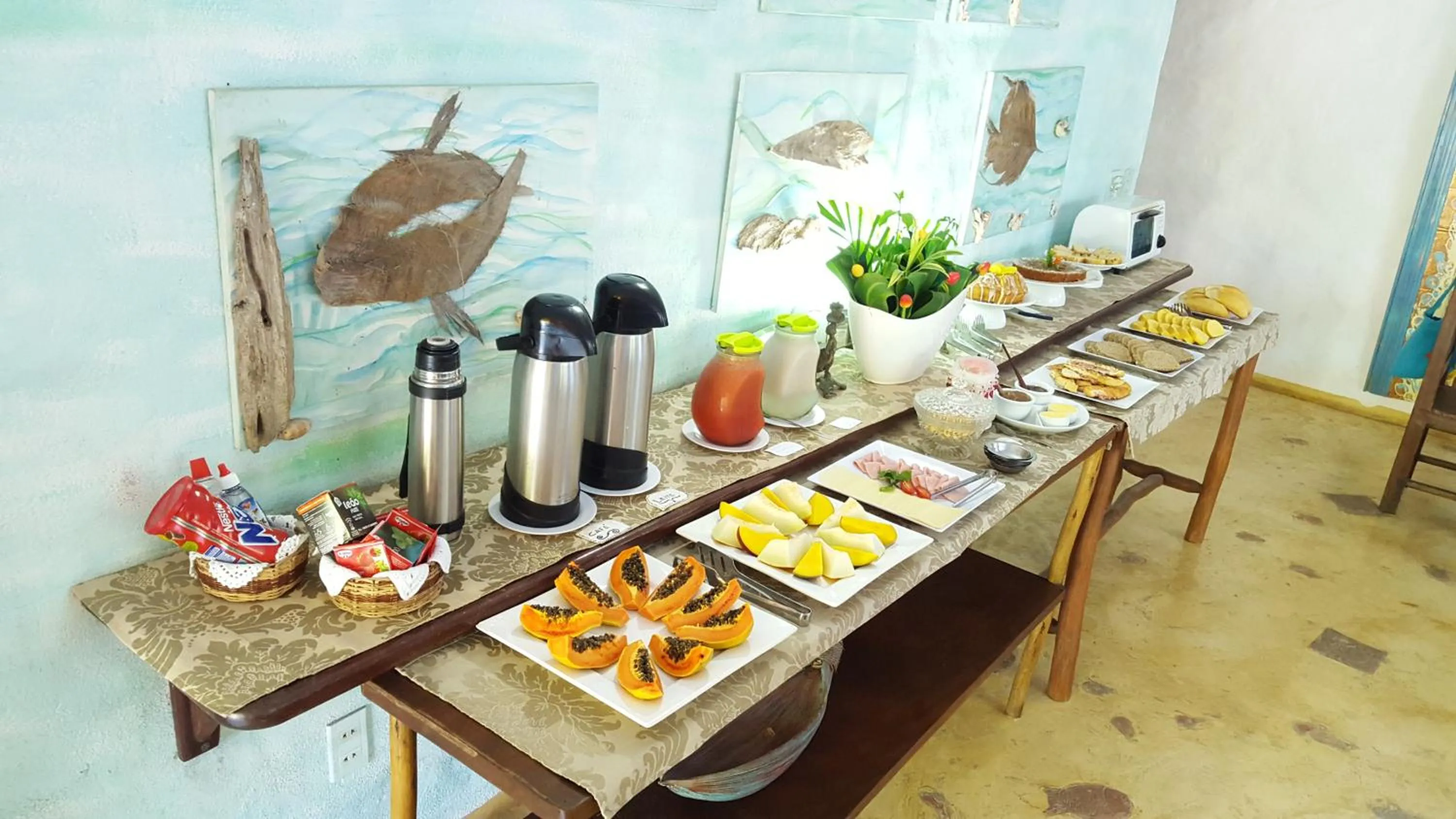Buffet breakfast in Art Hotel Aos Sinos Dos Anjos