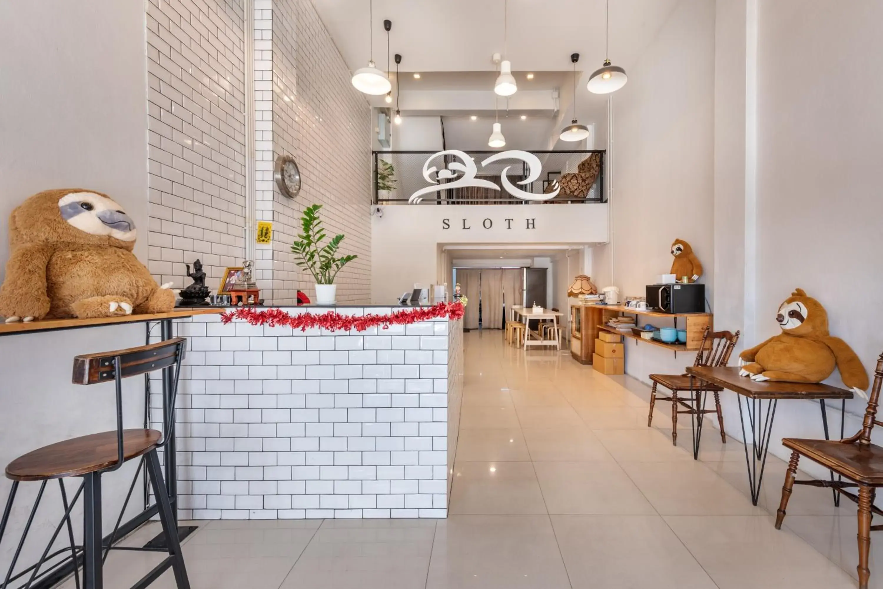 Lobby or reception in Sloth Hostel Don Mueang Lobby or reception in Sloth Hostel Don Mueang