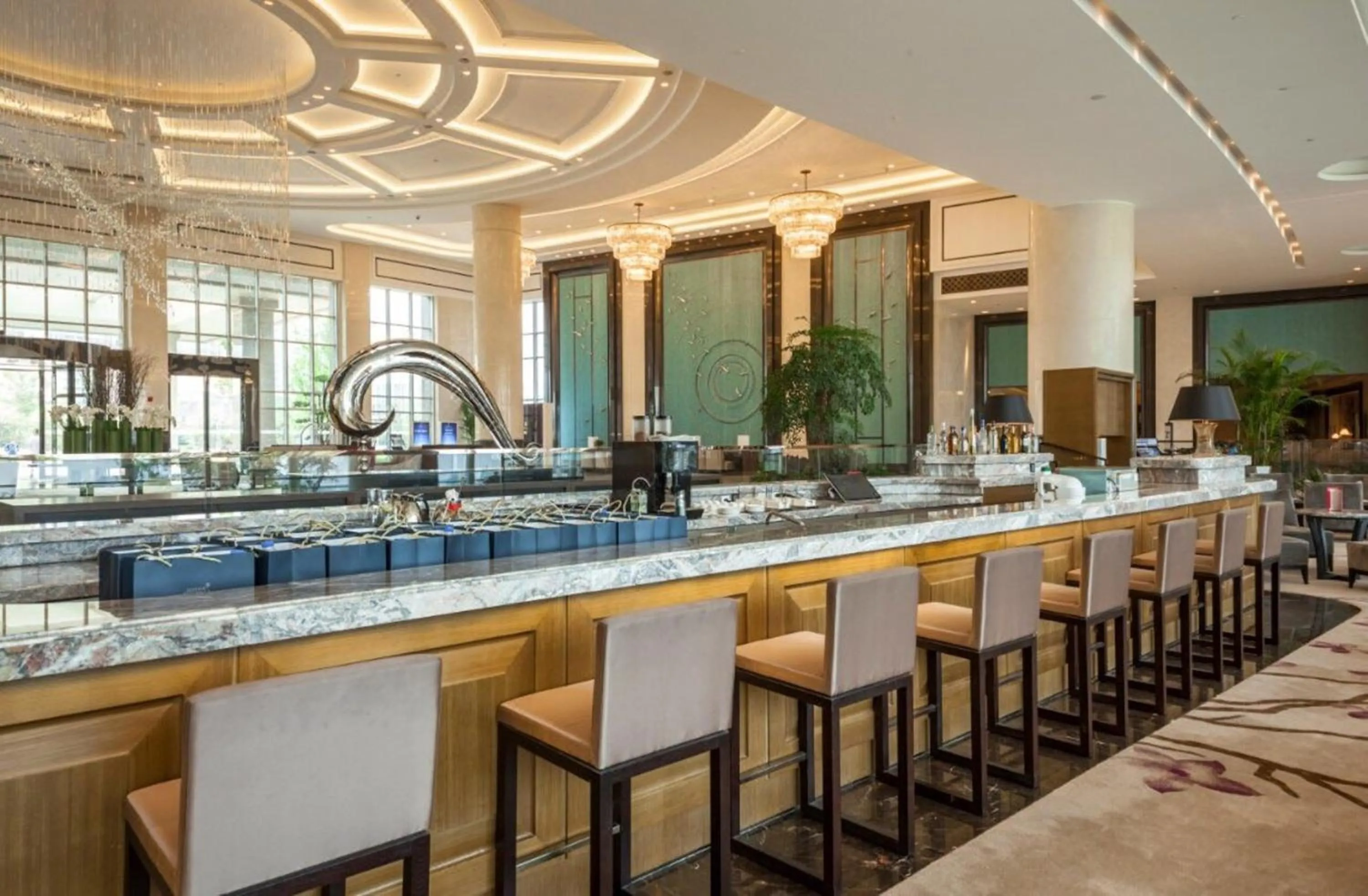 Buffet breakfast in Radisson Blu Hotel Wuhan ETD Zone