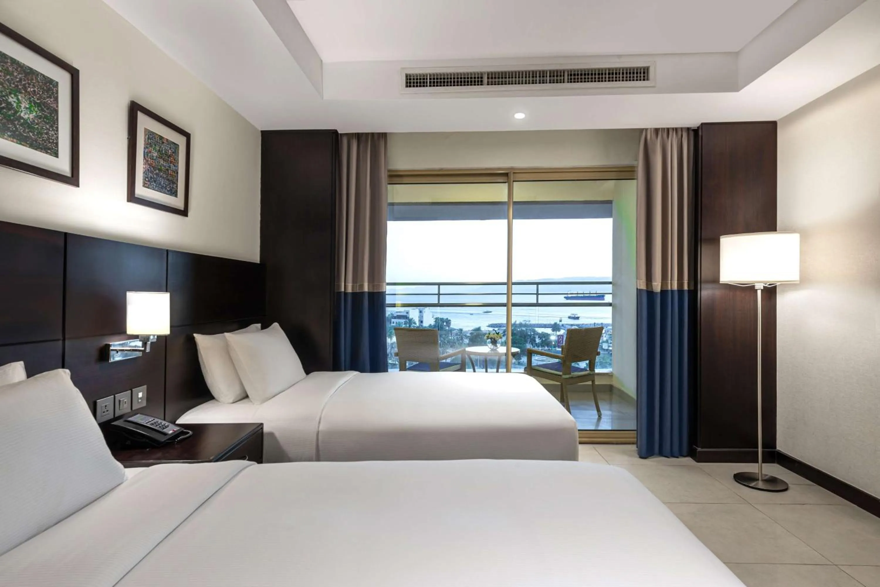 Bed in DoubleTree by Hilton Hotel Aqaba