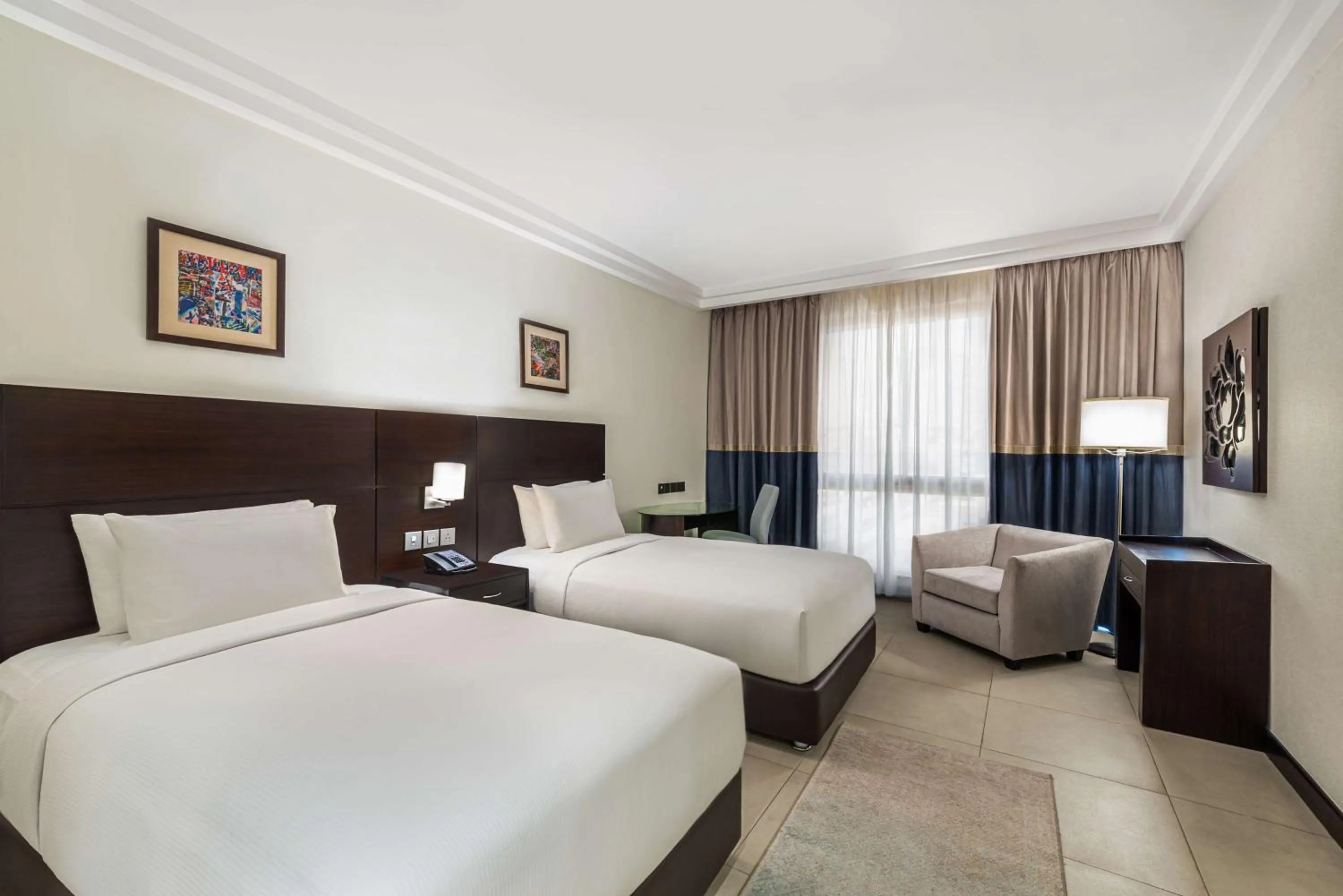 Bed in DoubleTree by Hilton Hotel Aqaba