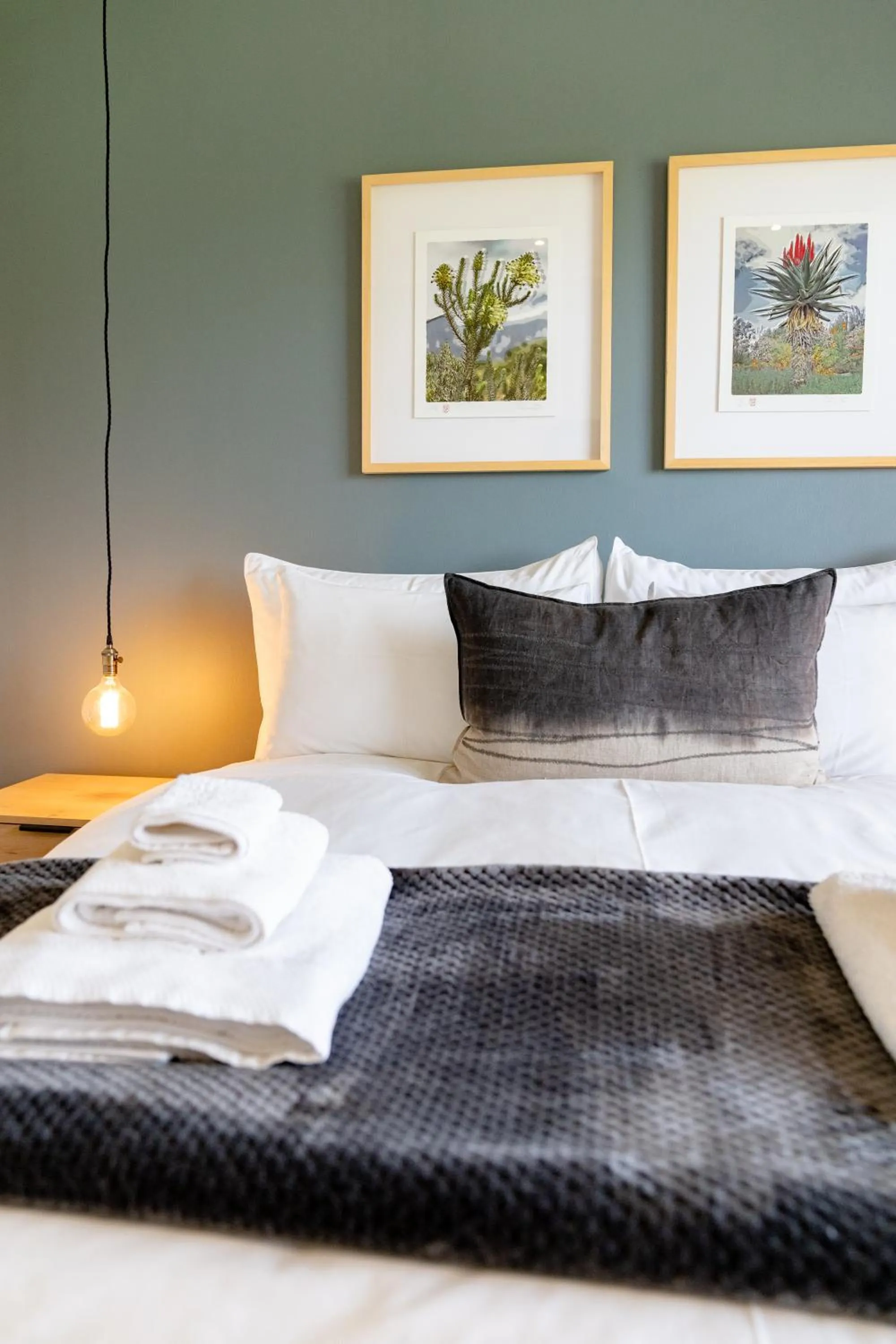 Bed in Boplaas Guesthouse