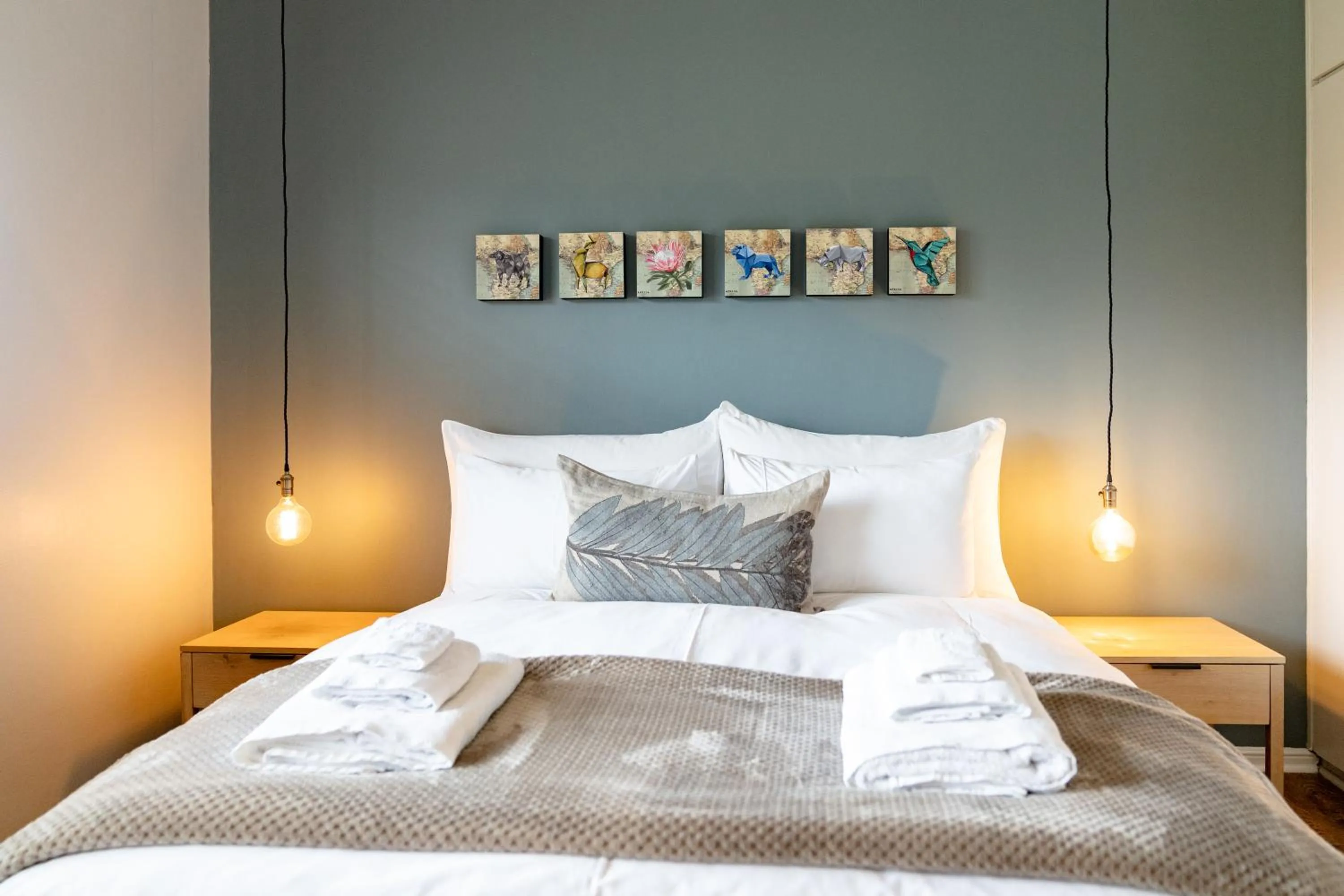 Bed in Boplaas Guesthouse