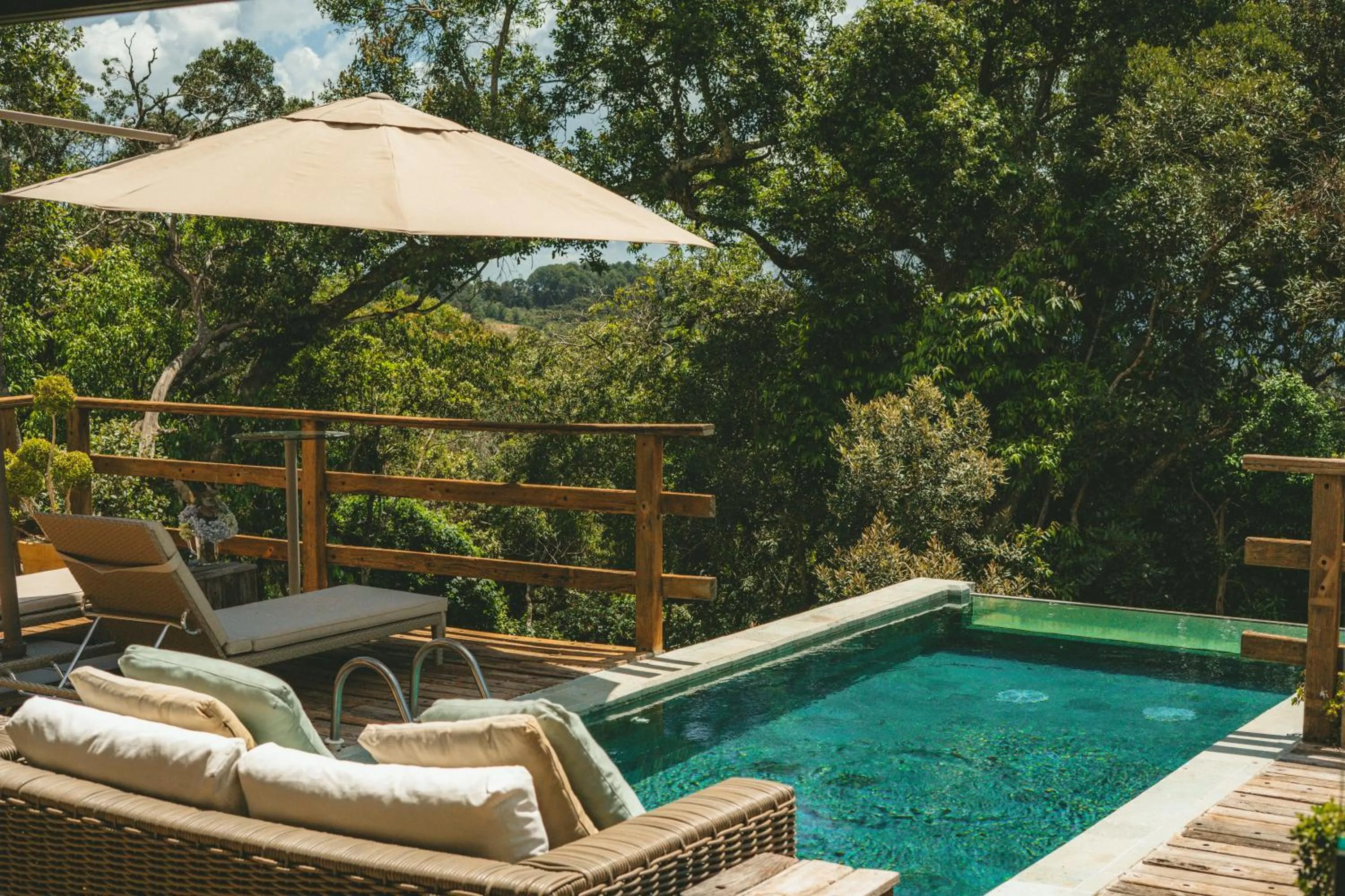 Pool view in Pousada Alto Da Boa Vista