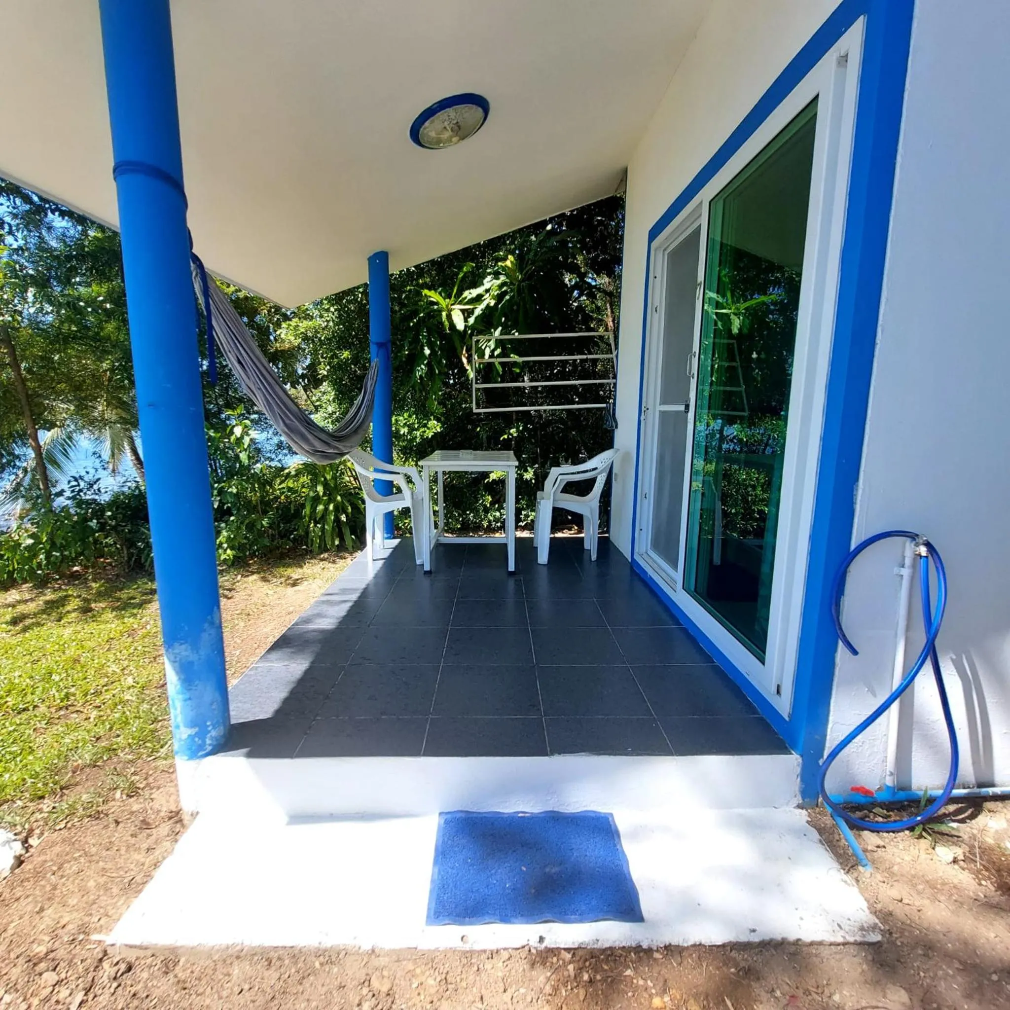 Room with Sea View in Secret Garden Family House