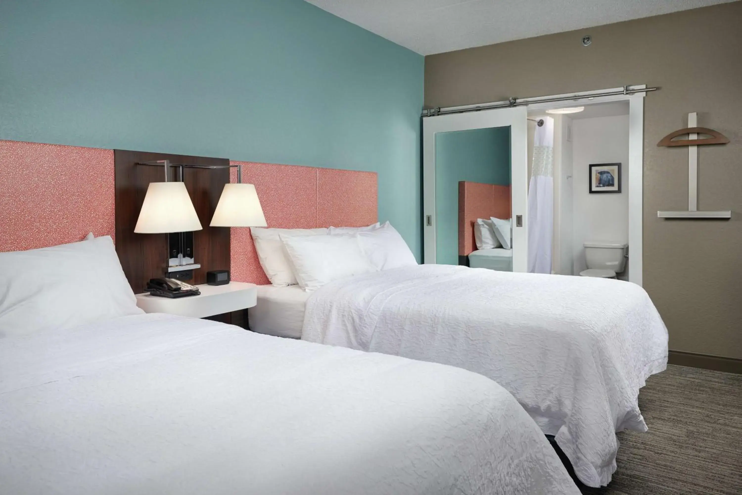 Bed in Hampton Inn Hanover Bed in Hampton Inn Hanover