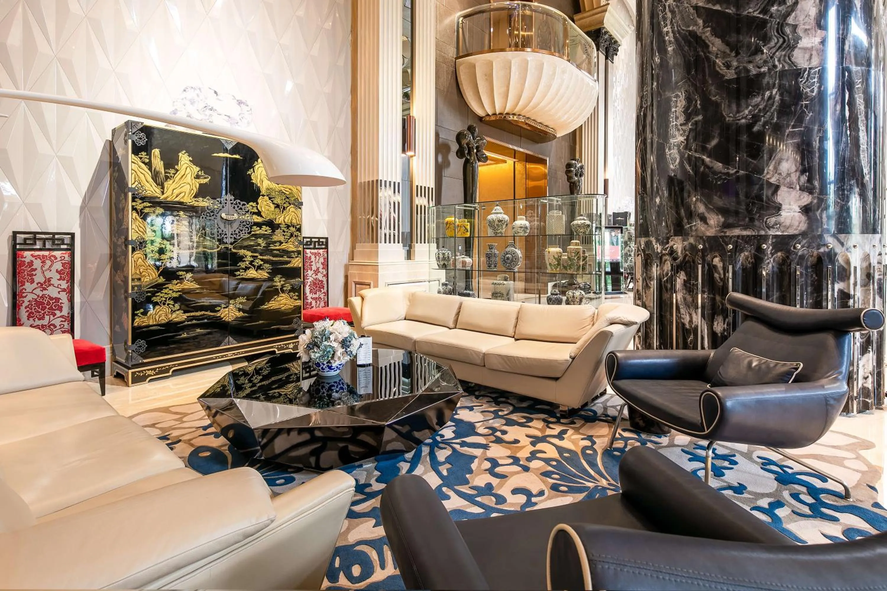 Seating area in Chateau Star River Shaanxi