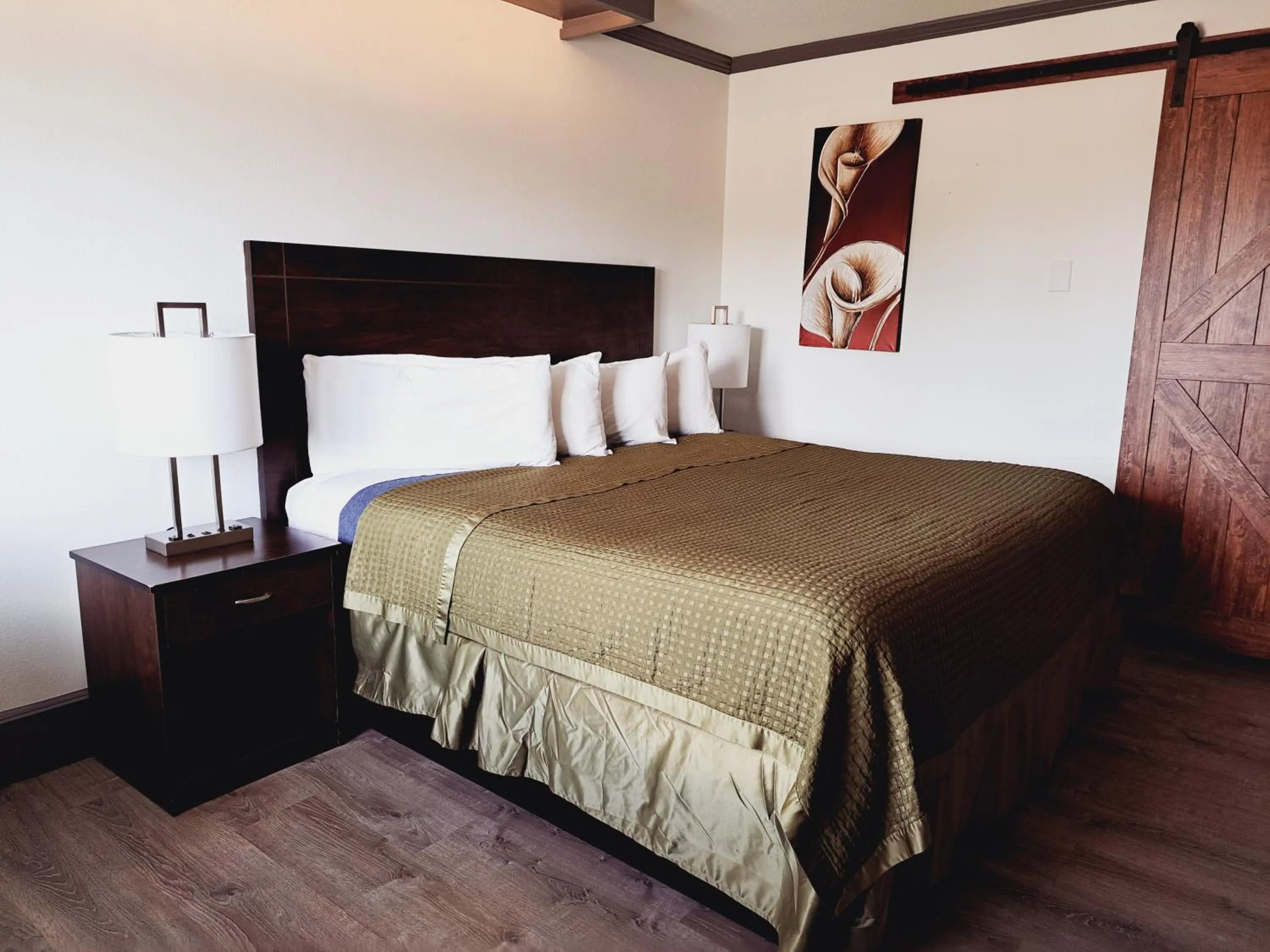 Bed in Dunes Motel - Bend