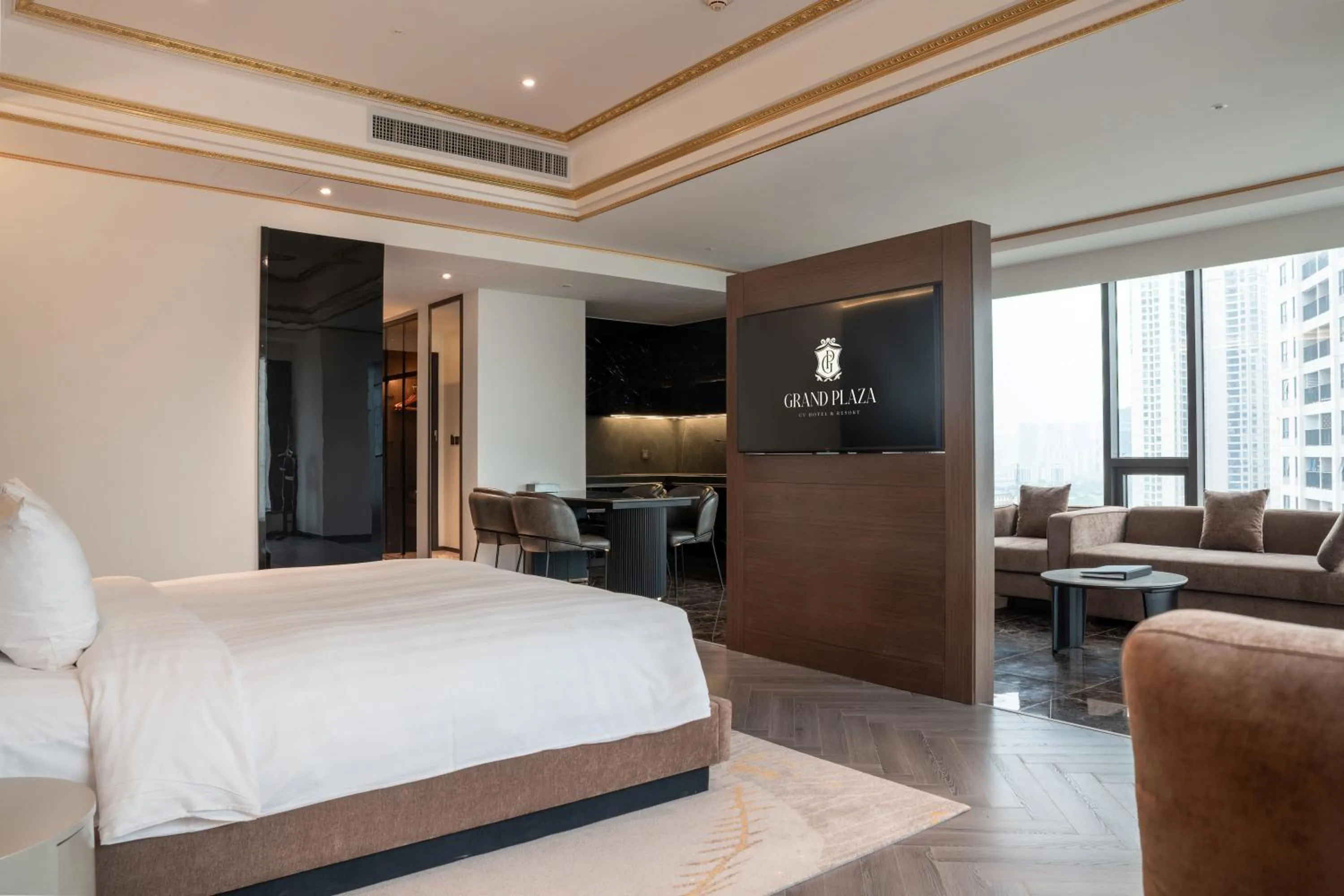 Bed in Grand Plaza Hotel Hanoi