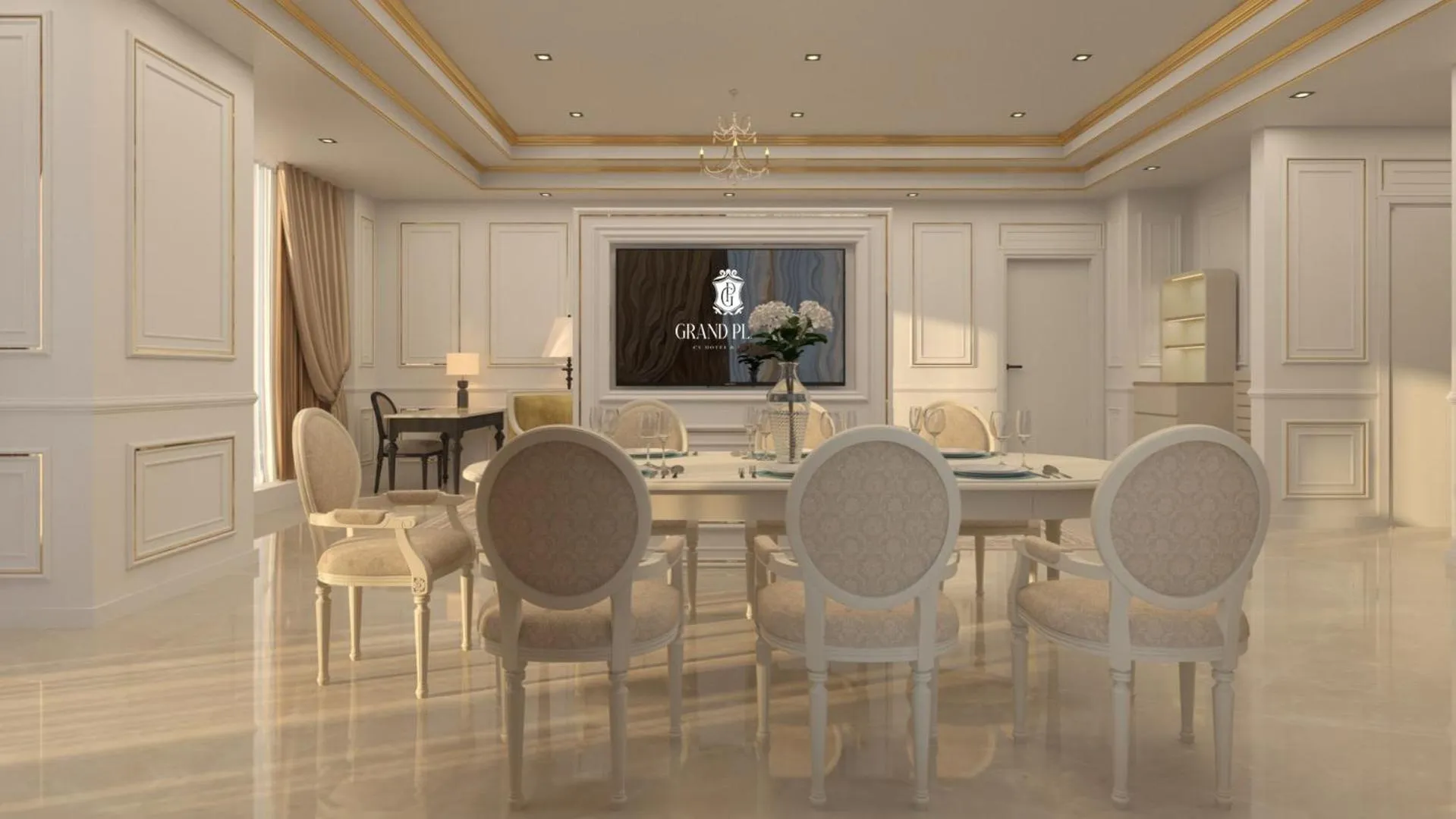 Seating area in Grand Plaza Hotel Hanoi