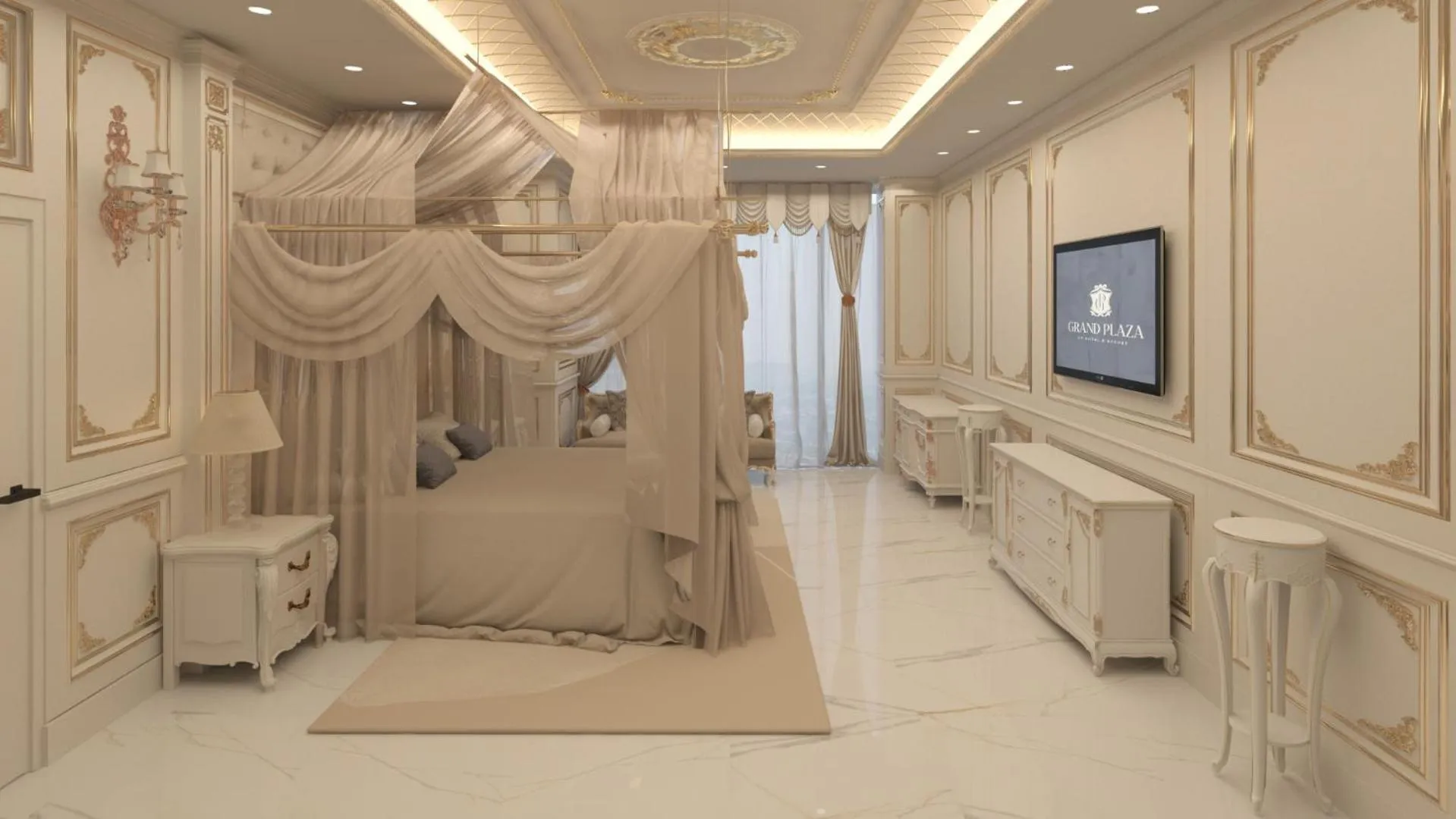 Bed in Grand Plaza Hotel Hanoi