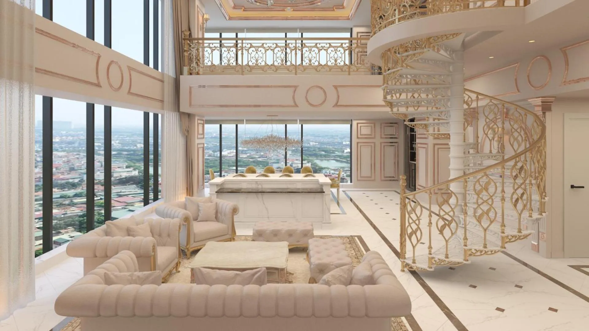 Living room in Grand Plaza Hotel Hanoi