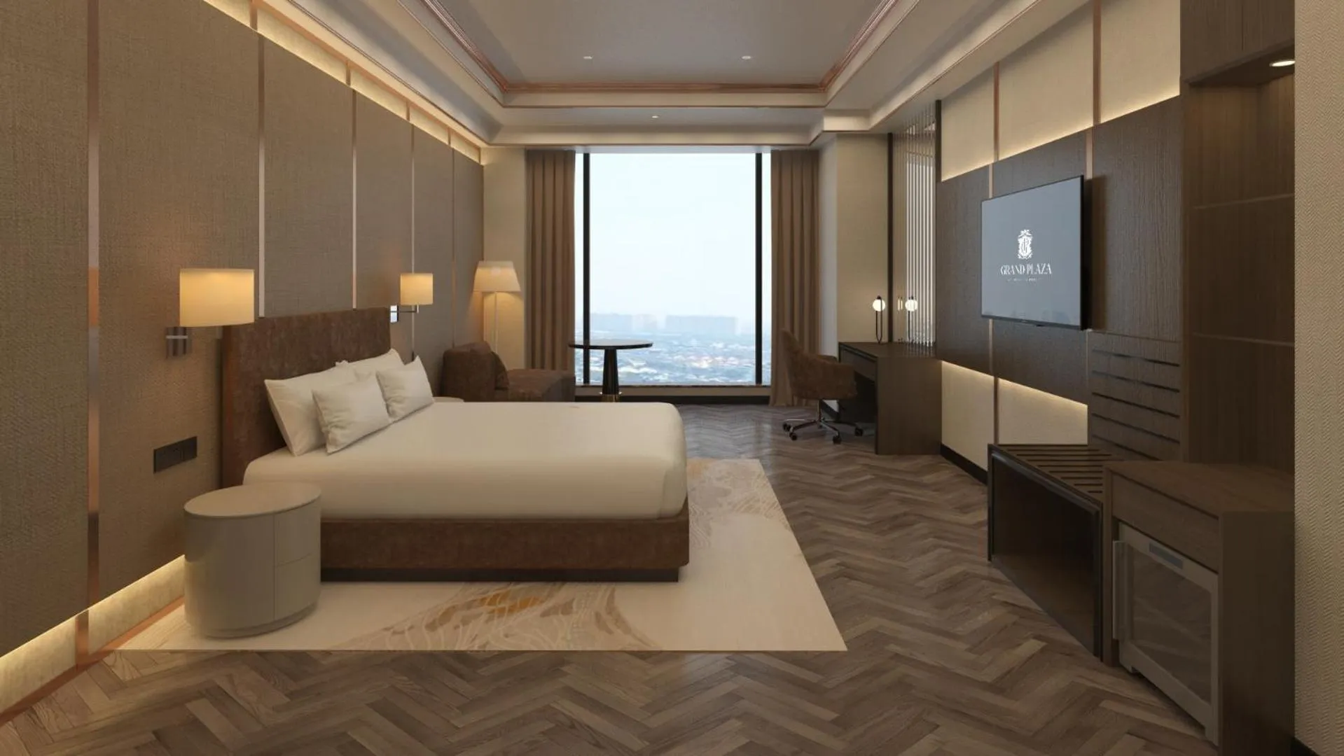 Bedroom, Bed in Grand Plaza Hotel Hanoi