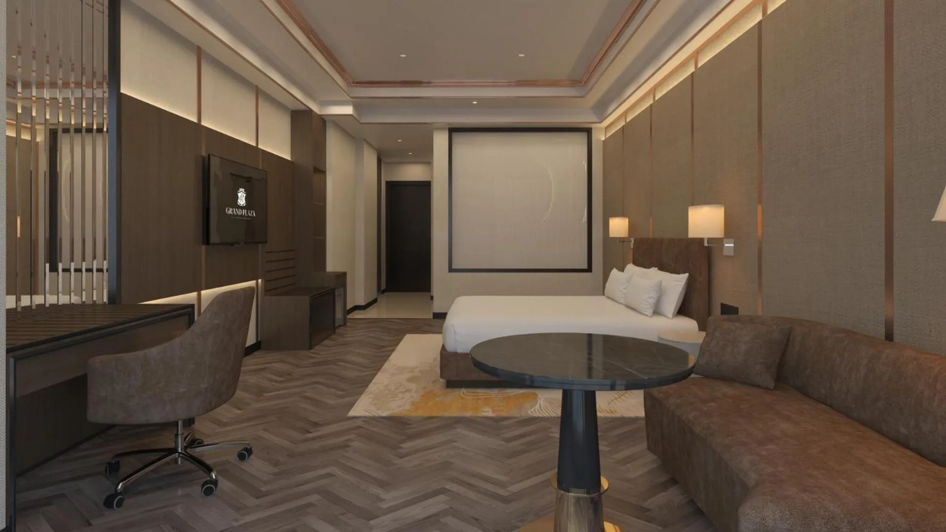 Seating area in Grand Plaza Hotel Hanoi