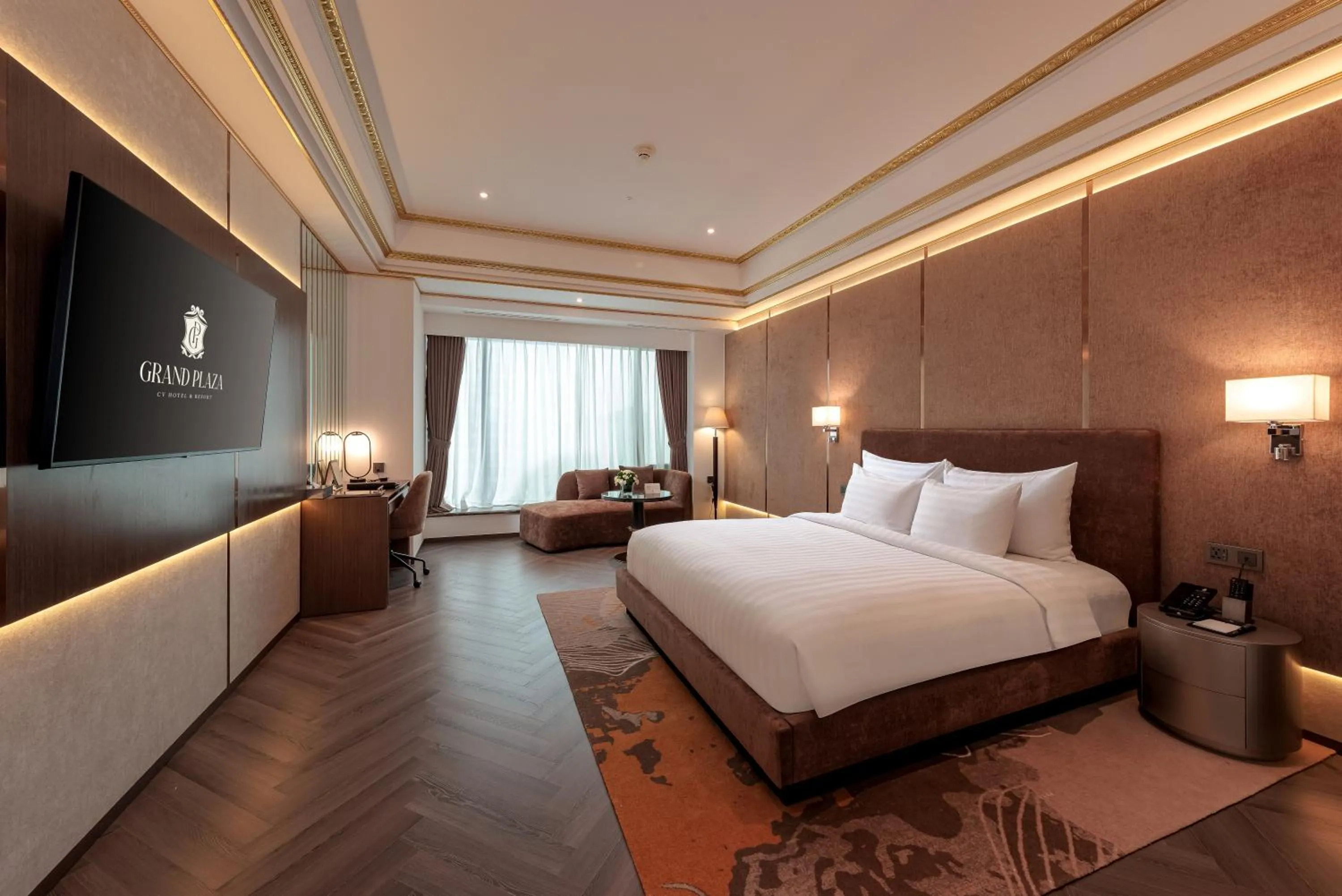 Photo of the whole room, Bed in Grand Plaza Hotel Hanoi