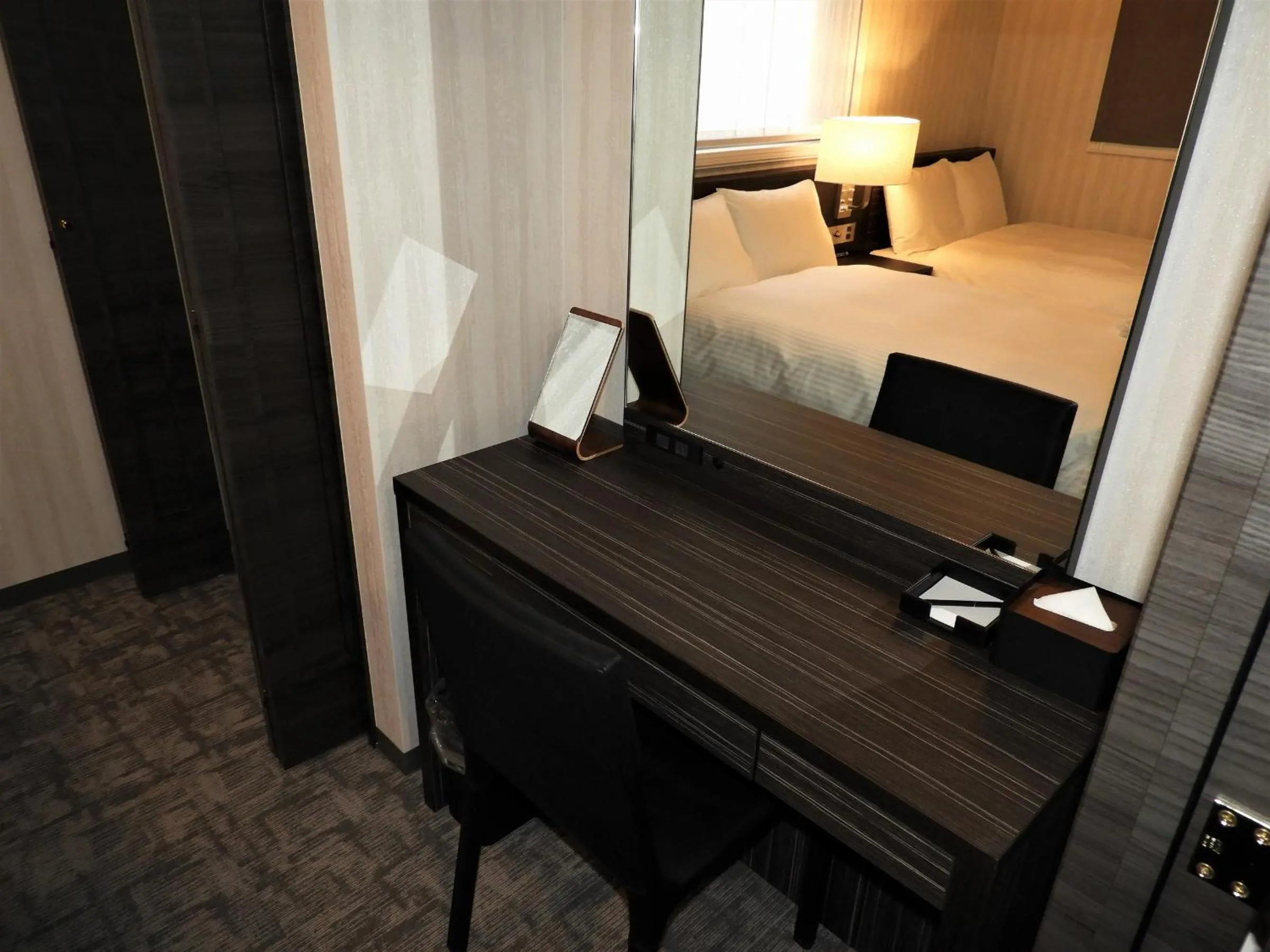 Decorative detail, Bed in Act Hotel Roppongi