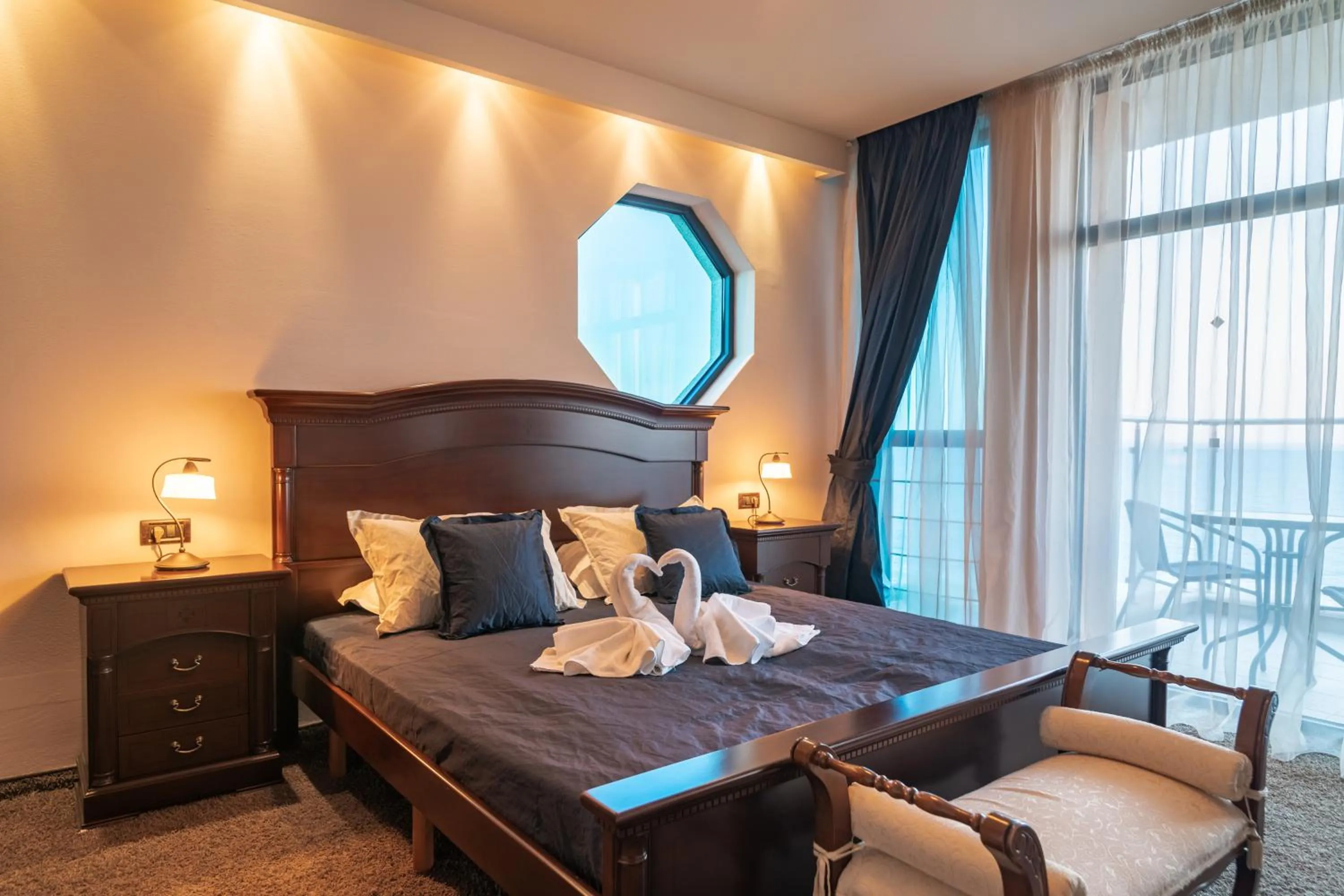 Bedroom, Bed in Astera Hotel & Spa with FREE PRIVATE BEACH