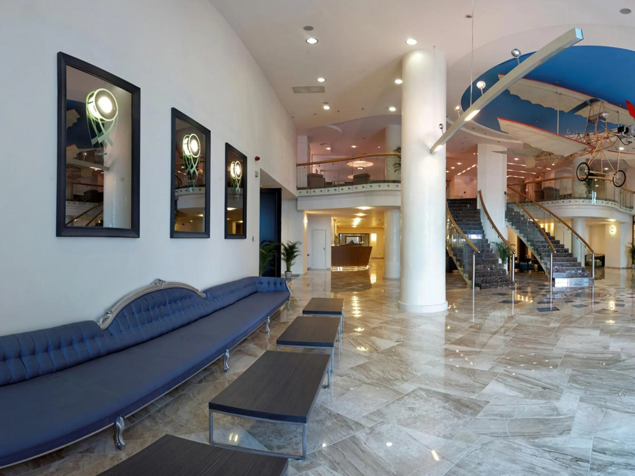 Lobby or reception in Astera Hotel & Spa with FREE PRIVATE BEACH
