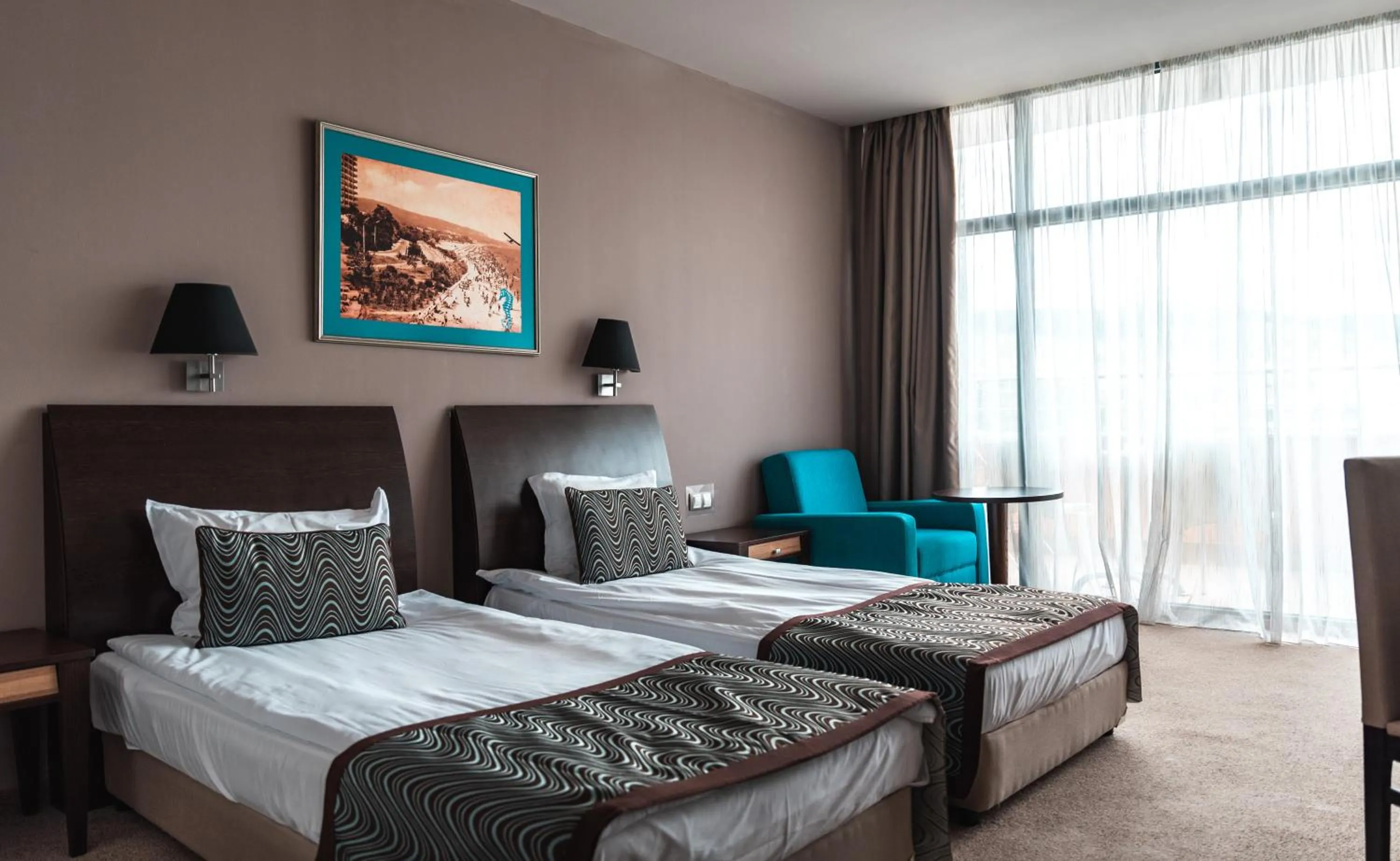 Bed in Astera Hotel & Spa with FREE PRIVATE BEACH