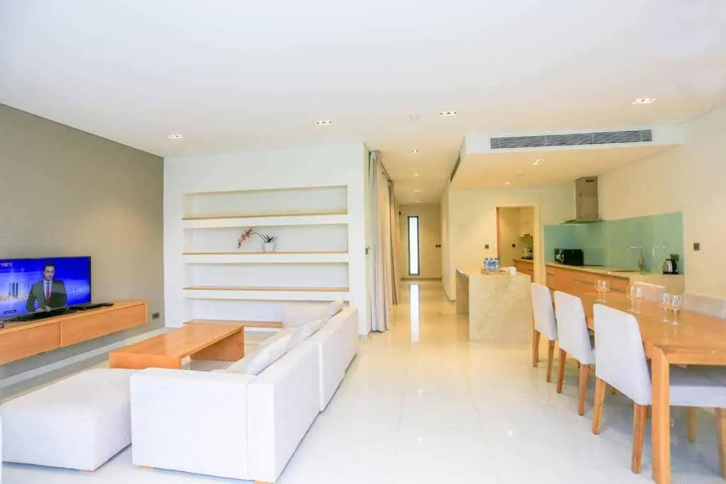 Living room, Bed in Clean & Quiet Villa - The Point Resort
