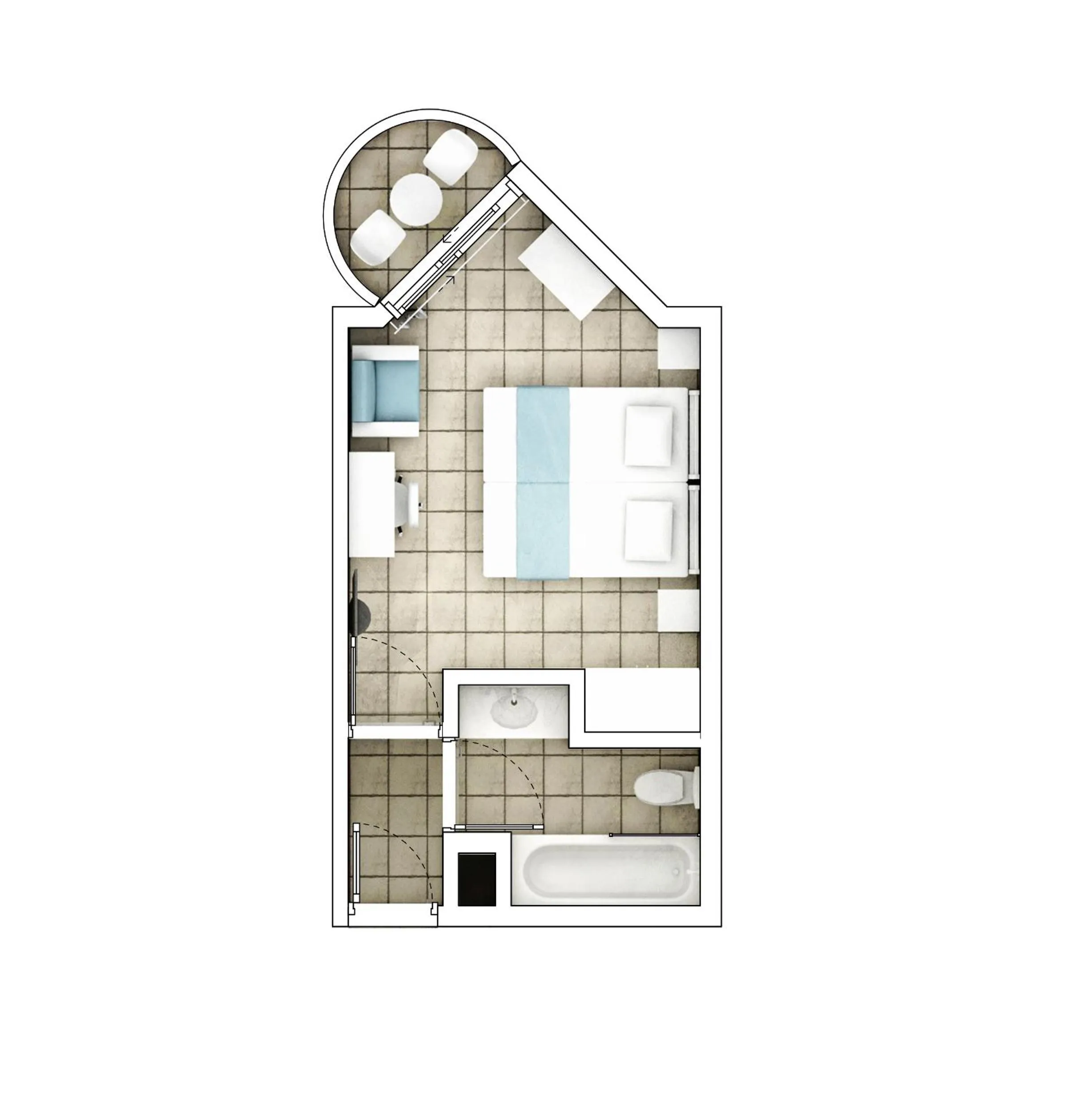 Floor plan in Lantiana Gardens ApartHotel