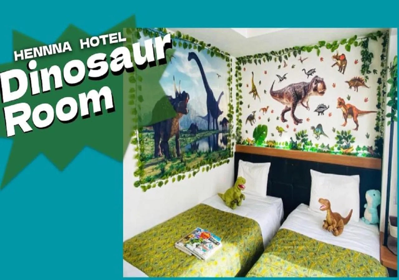 Bed in Henn na Hotel Osaka Namba