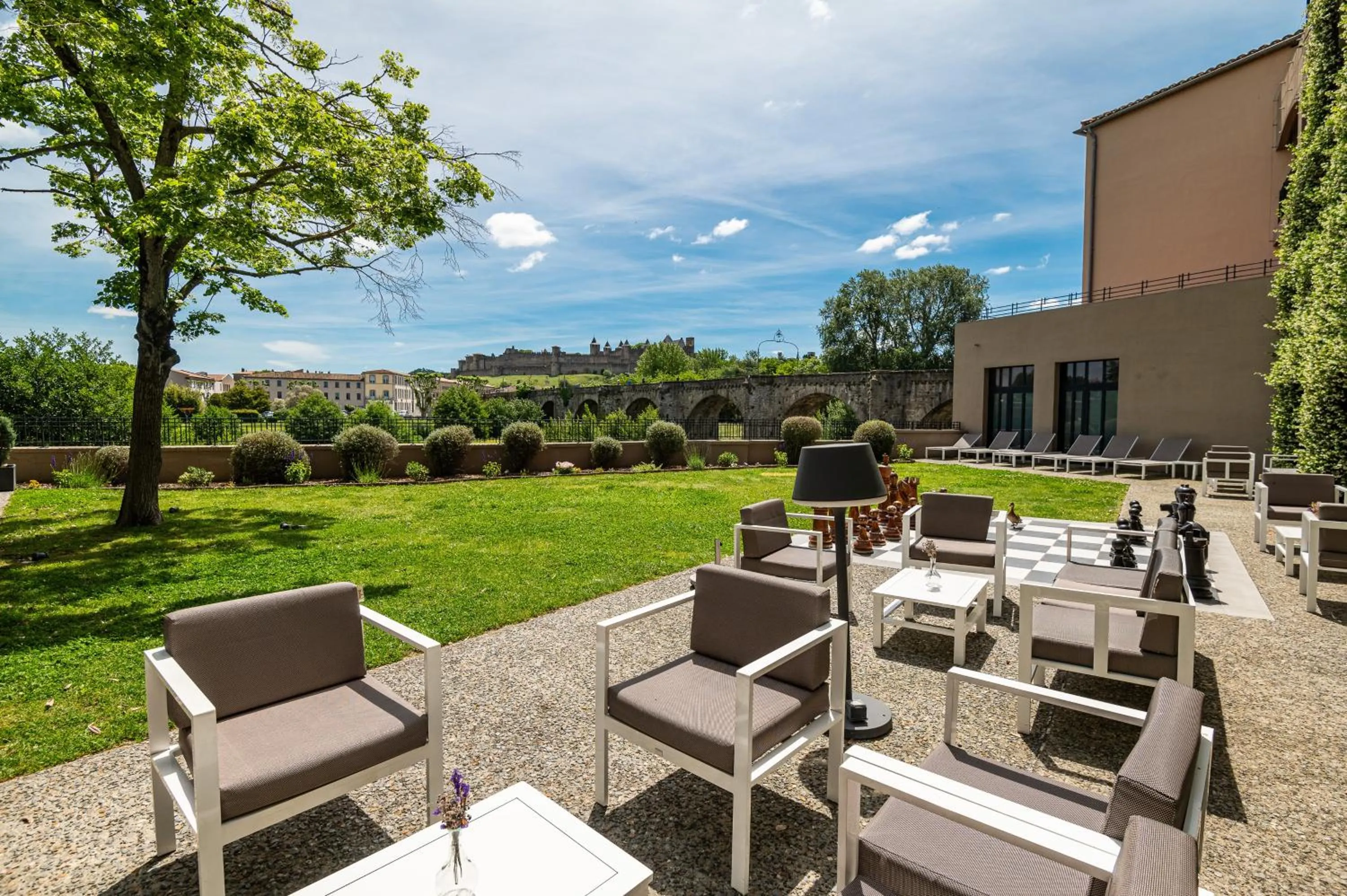 Patio in Hotel du Roi & Spa by SOWELL COLLECTION