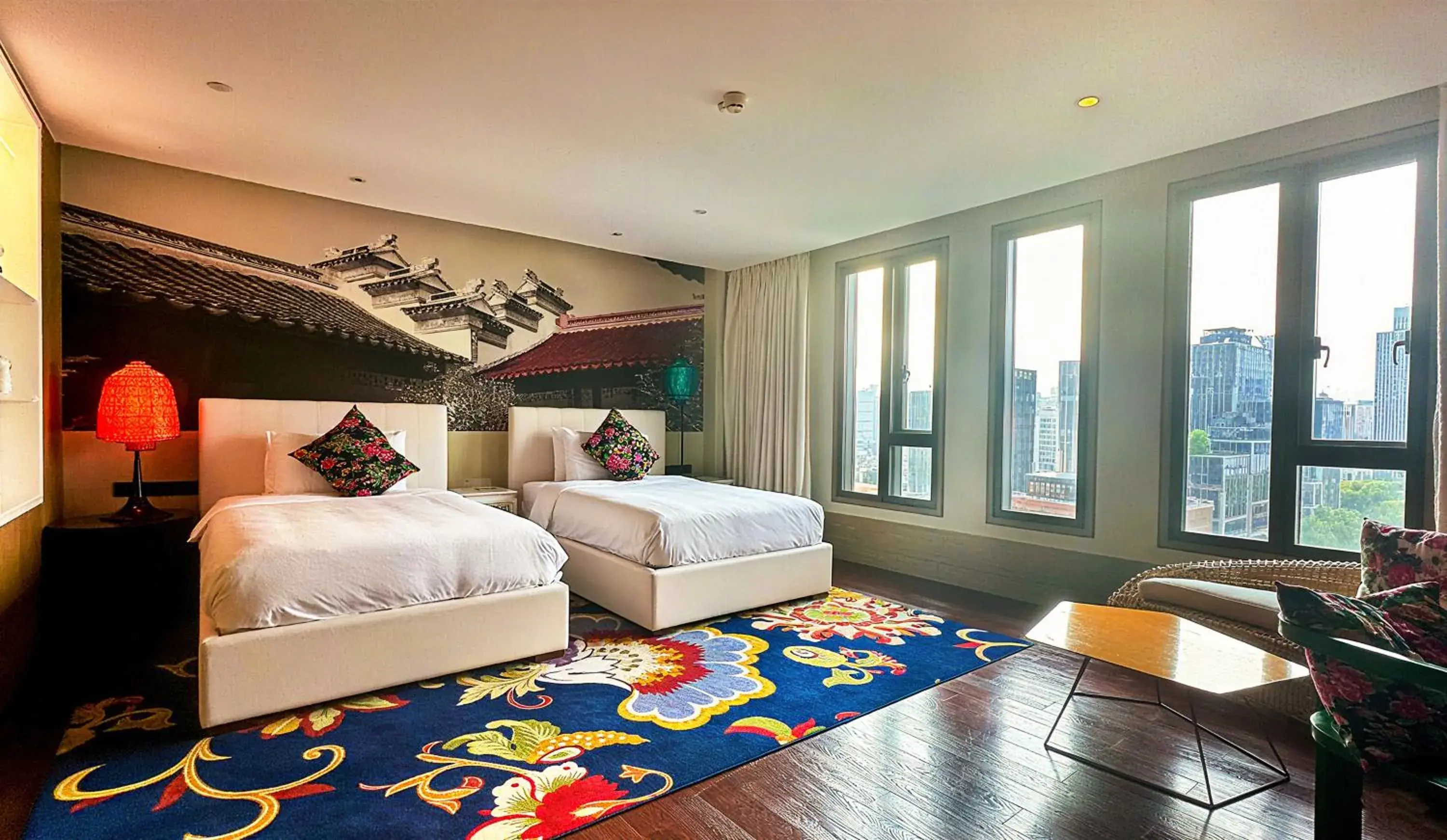 Bed in Hotel Indigo Shanghai On The Bund by IHG Bed in Hotel Indigo Shanghai On The Bund by IHG