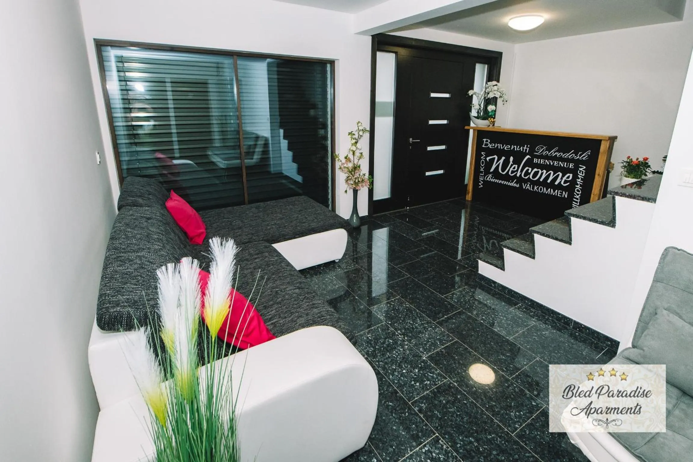 Lobby or reception in Bled Paradise Apartments