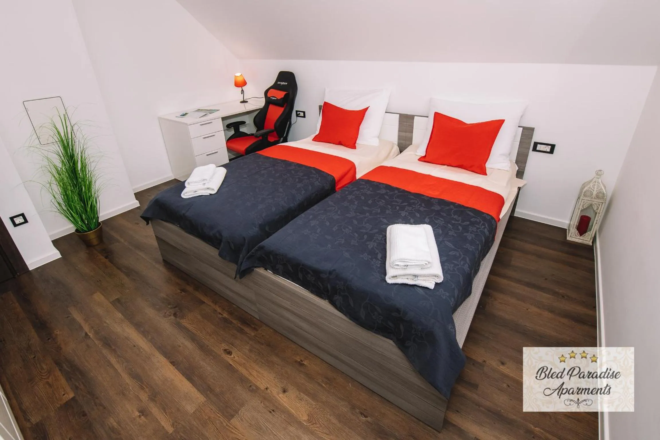 Bed in Bled Paradise Apartments