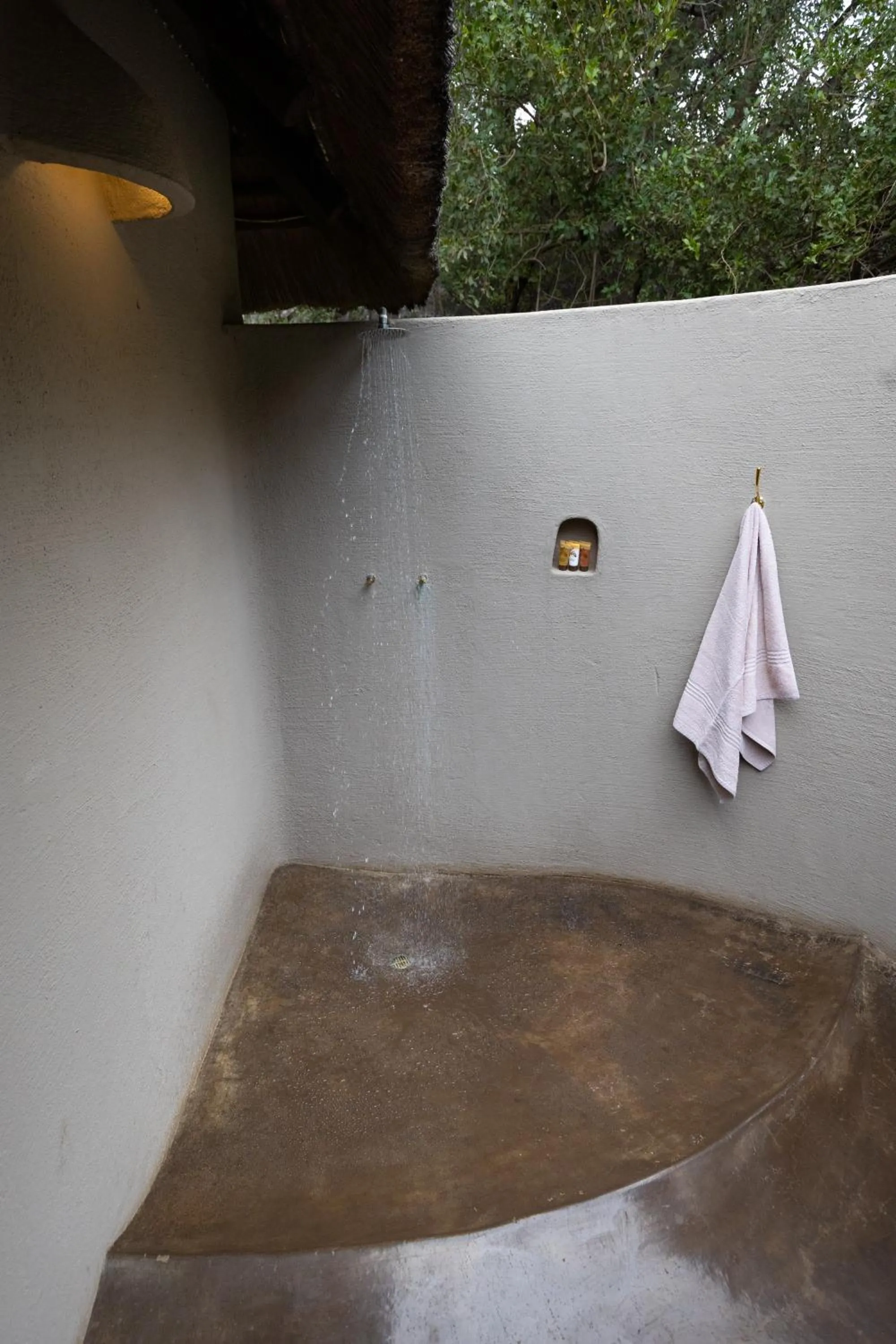Shower in Nyati Safari Lodge