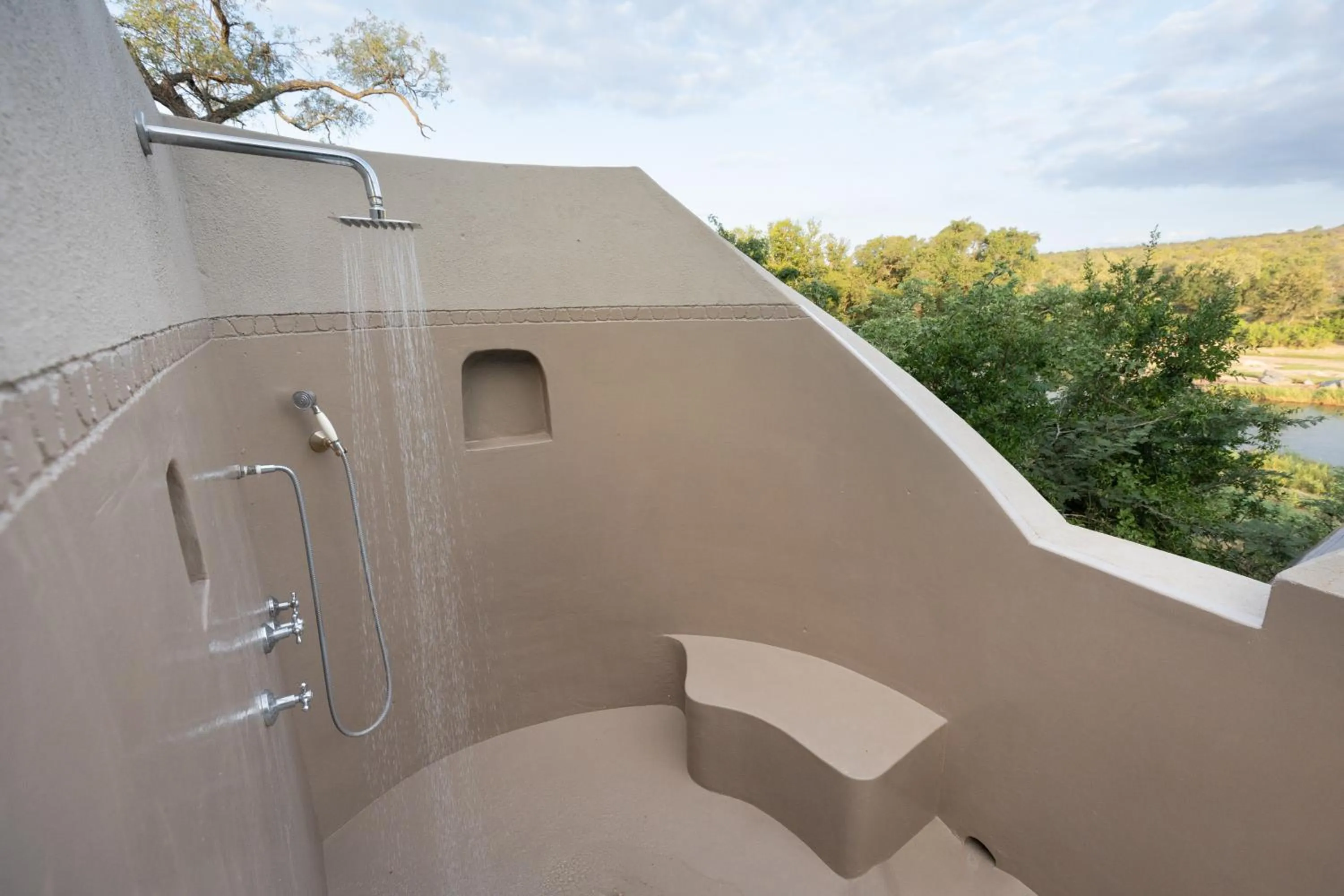 Shower in Nyati Safari Lodge